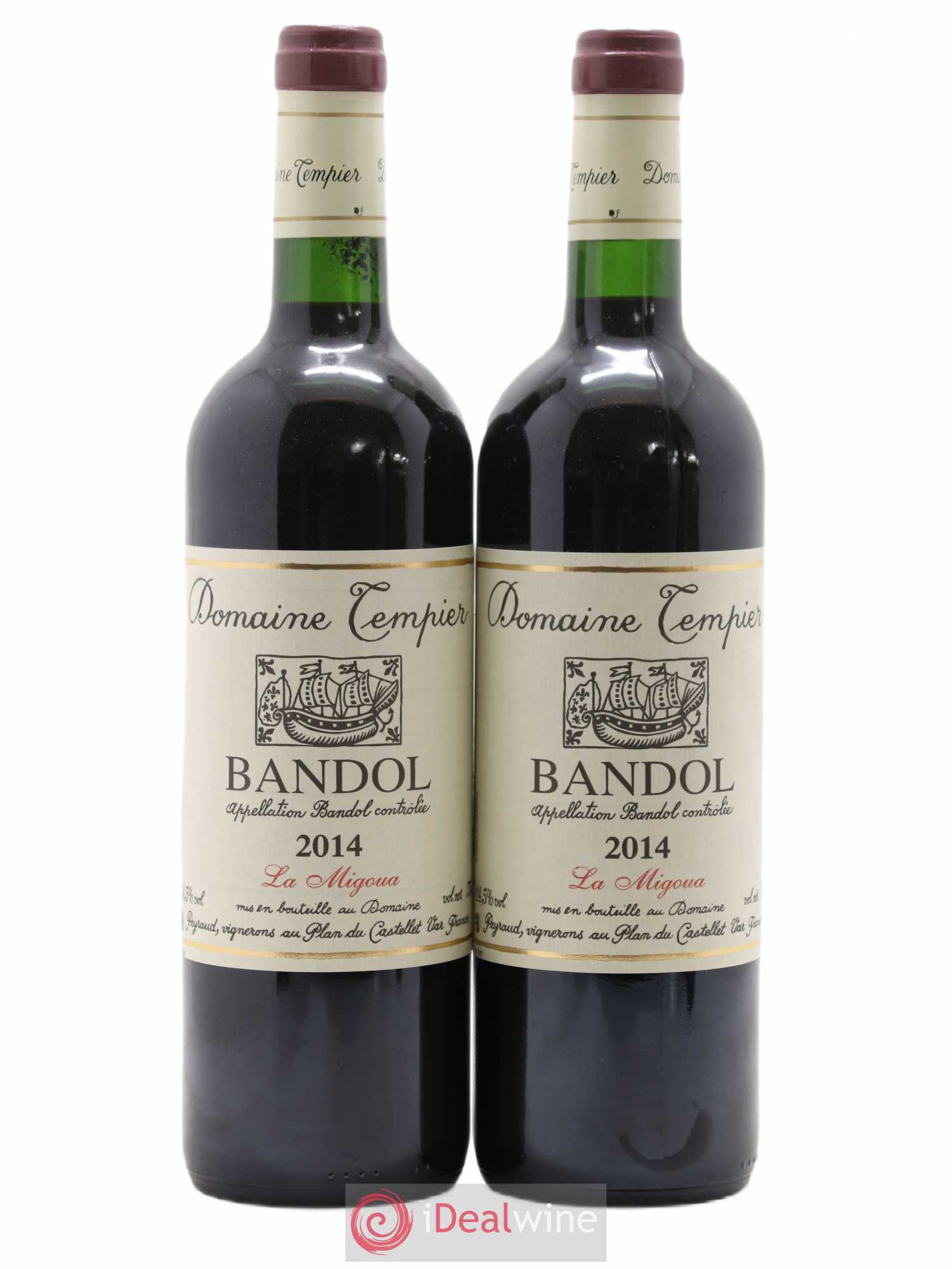 Bandol Domaine Tempier Cuvée La Migoua Famille Peyraud 2014 - Lot de 2 bouteilles - 0