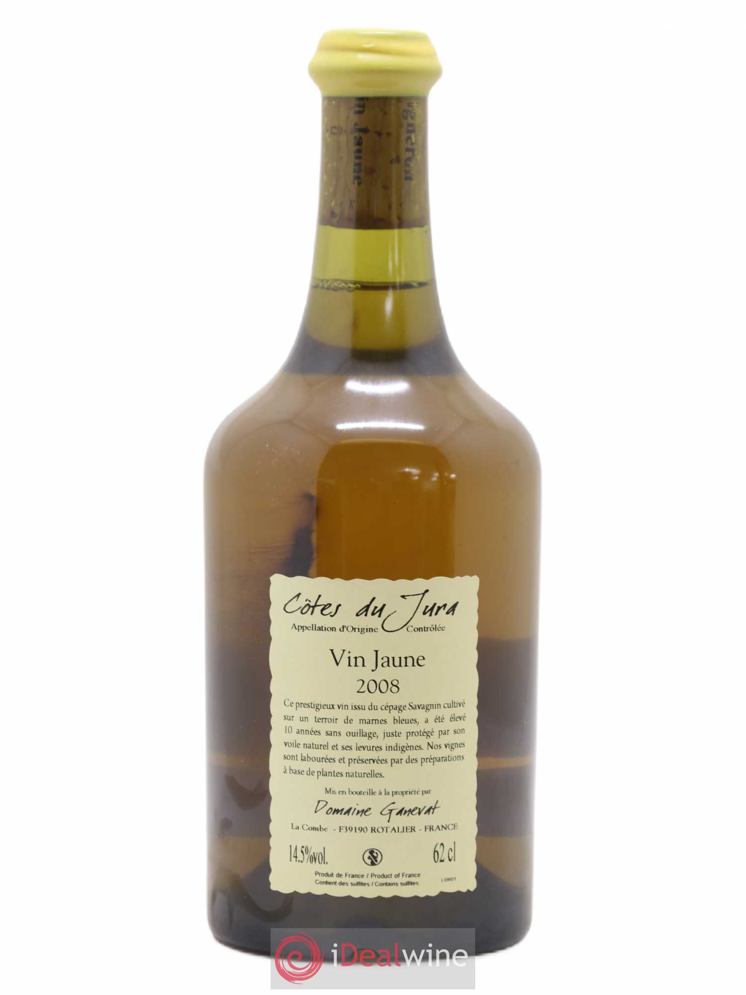 Côtes du Jura Vin Jaune Jean-François Ganevat (Domaine) 2008 - Lot de 1 bouteille - 1