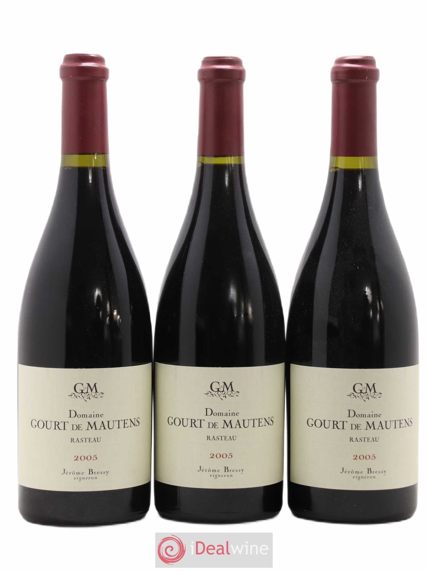 Rasteau Domaine Gourt de Mautens - Jérôme Bressy Rasteau 2005 - Lot de 3 bouteilles - 0