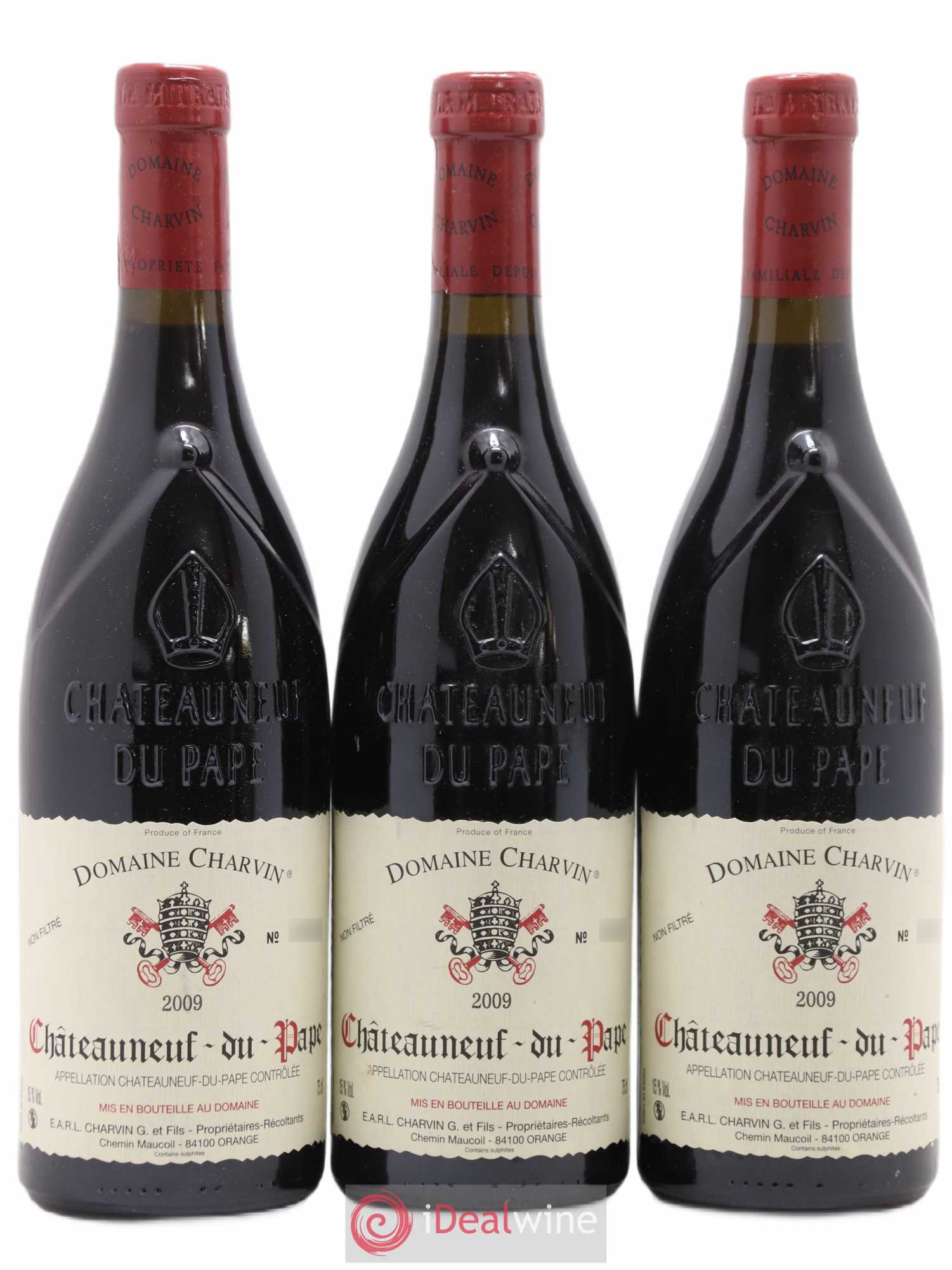 Châteauneuf-du-Pape Charvin (Domaine) 2009 - Lot de 3 bouteilles - 0