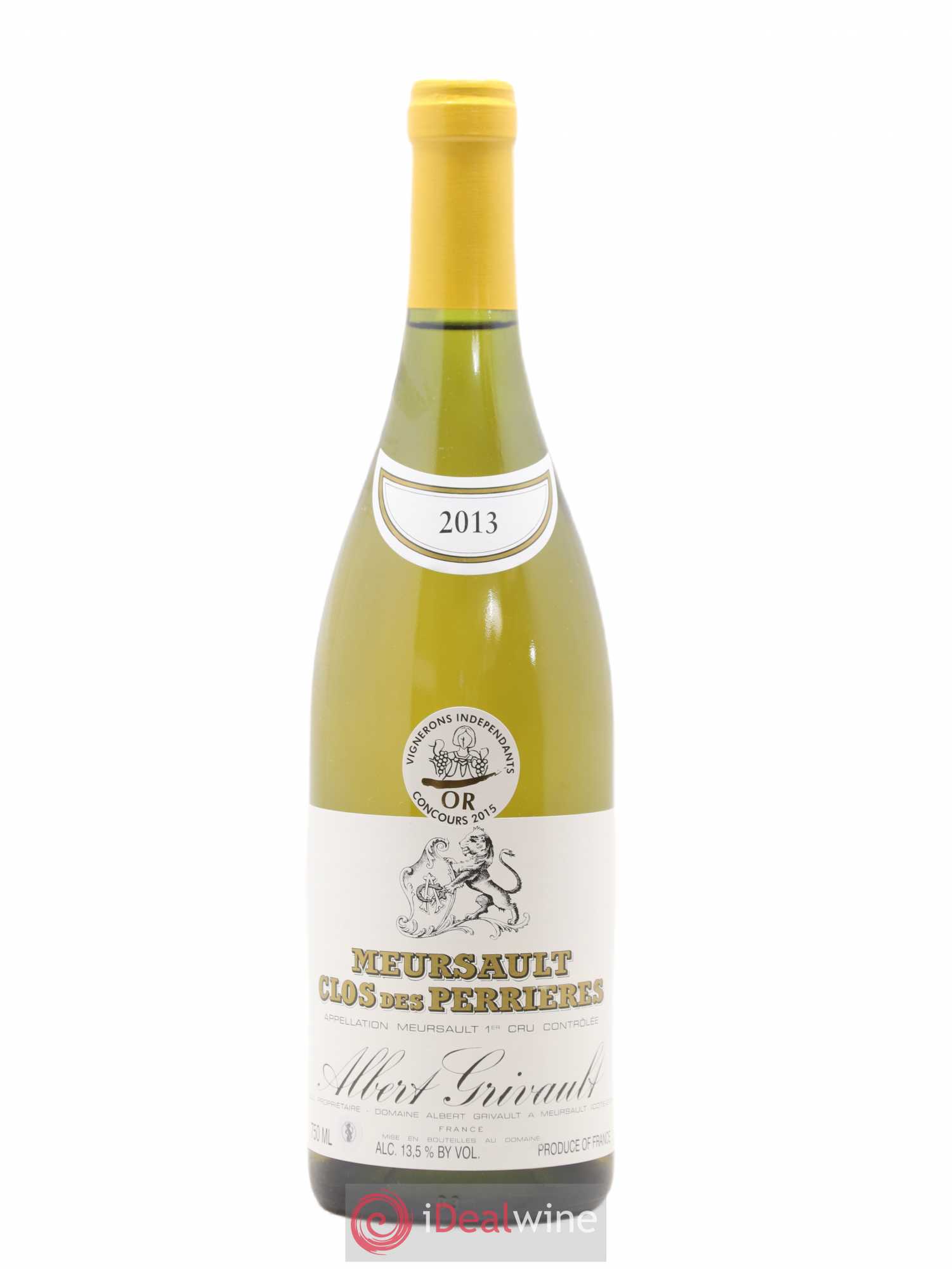 Meursault 1er Cru Clos des Perrières Albert Grivault 2013 - Lot de 1 bouteille - 0