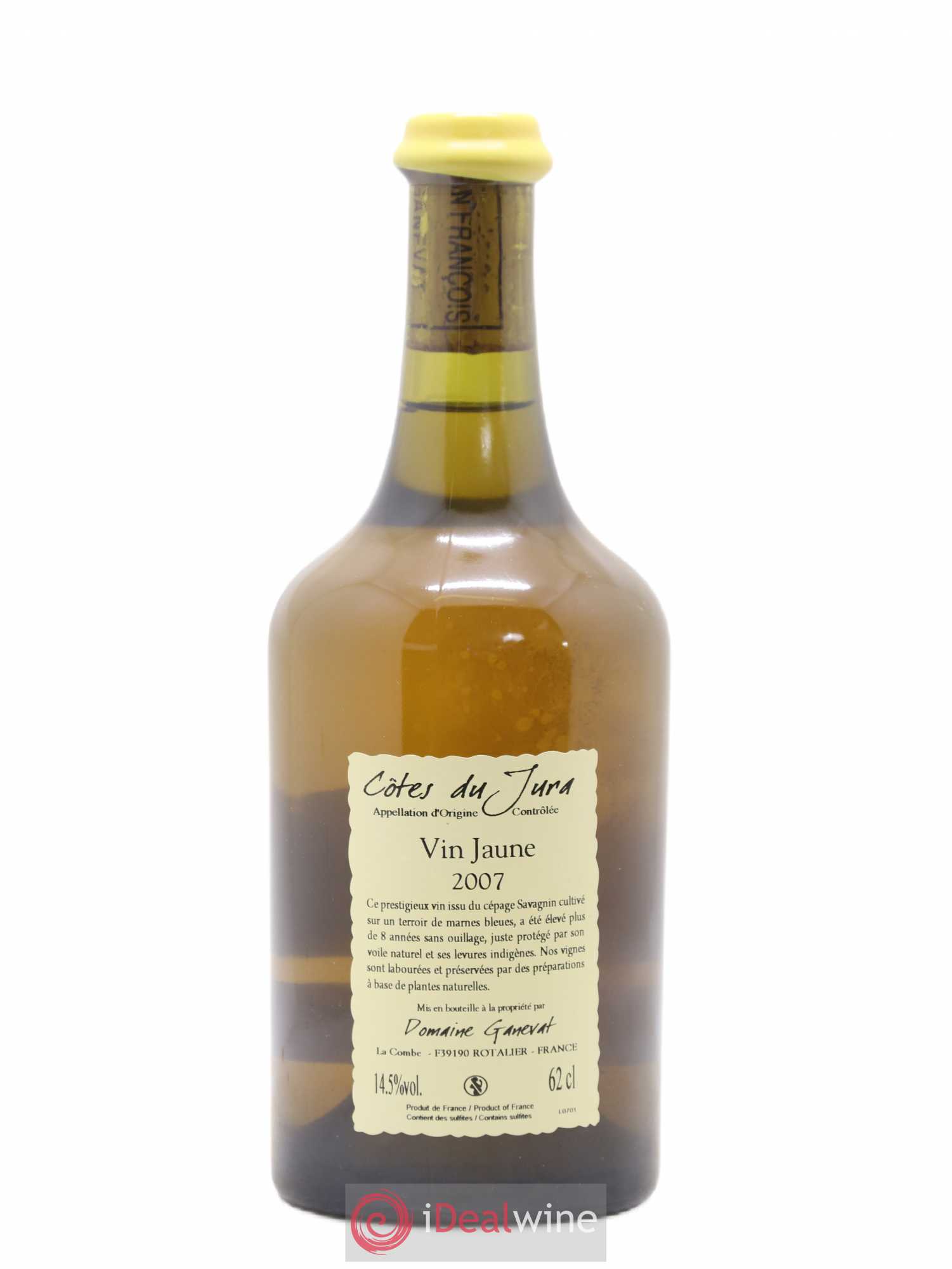 Côtes du Jura Vin Jaune Jean-François Ganevat (Domaine) 2007 - Lot de 1 bouteille - 1