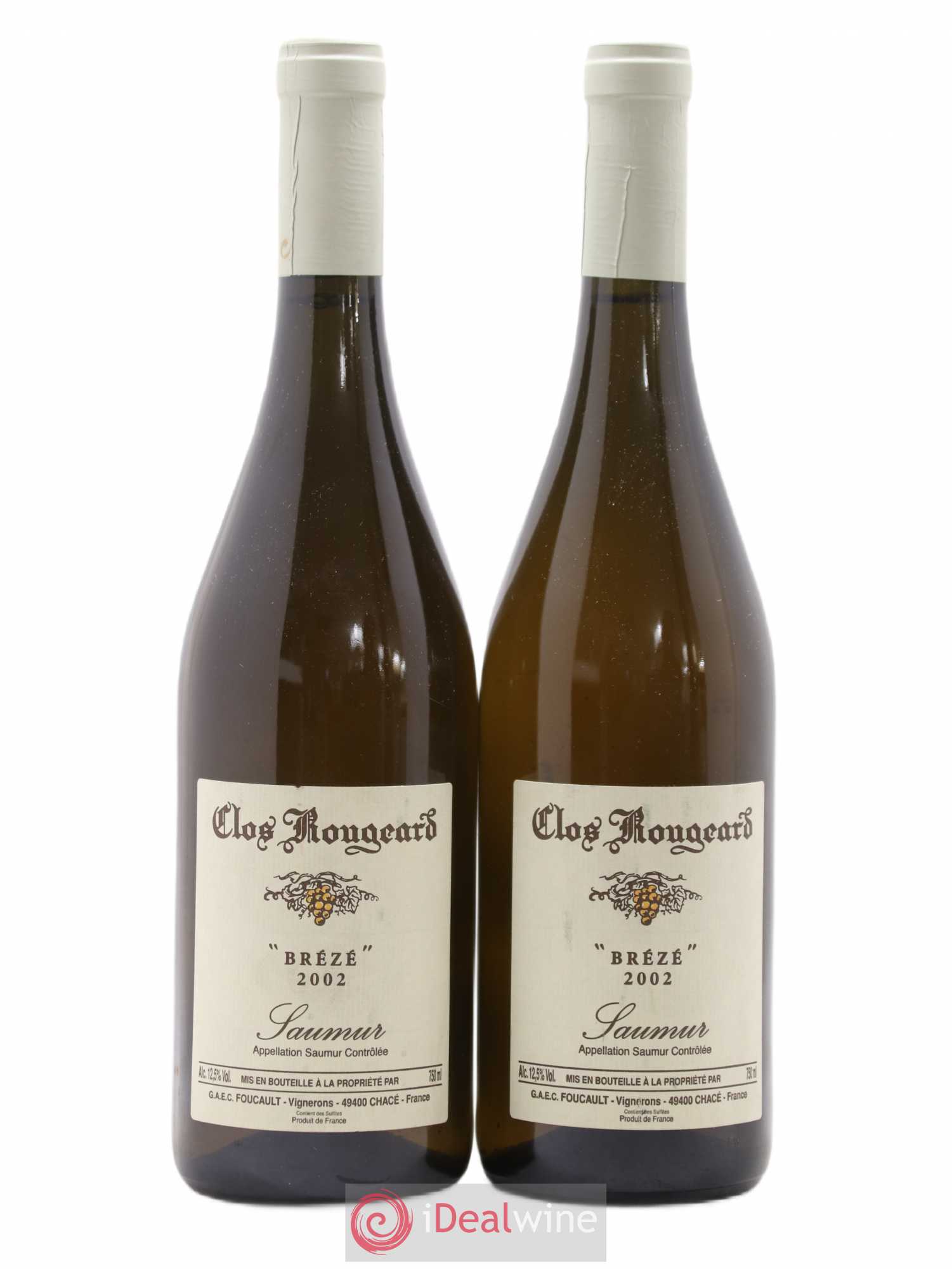 Saumur Brézé Clos Rougeard 2002 - Lot de 2 bouteilles - 0