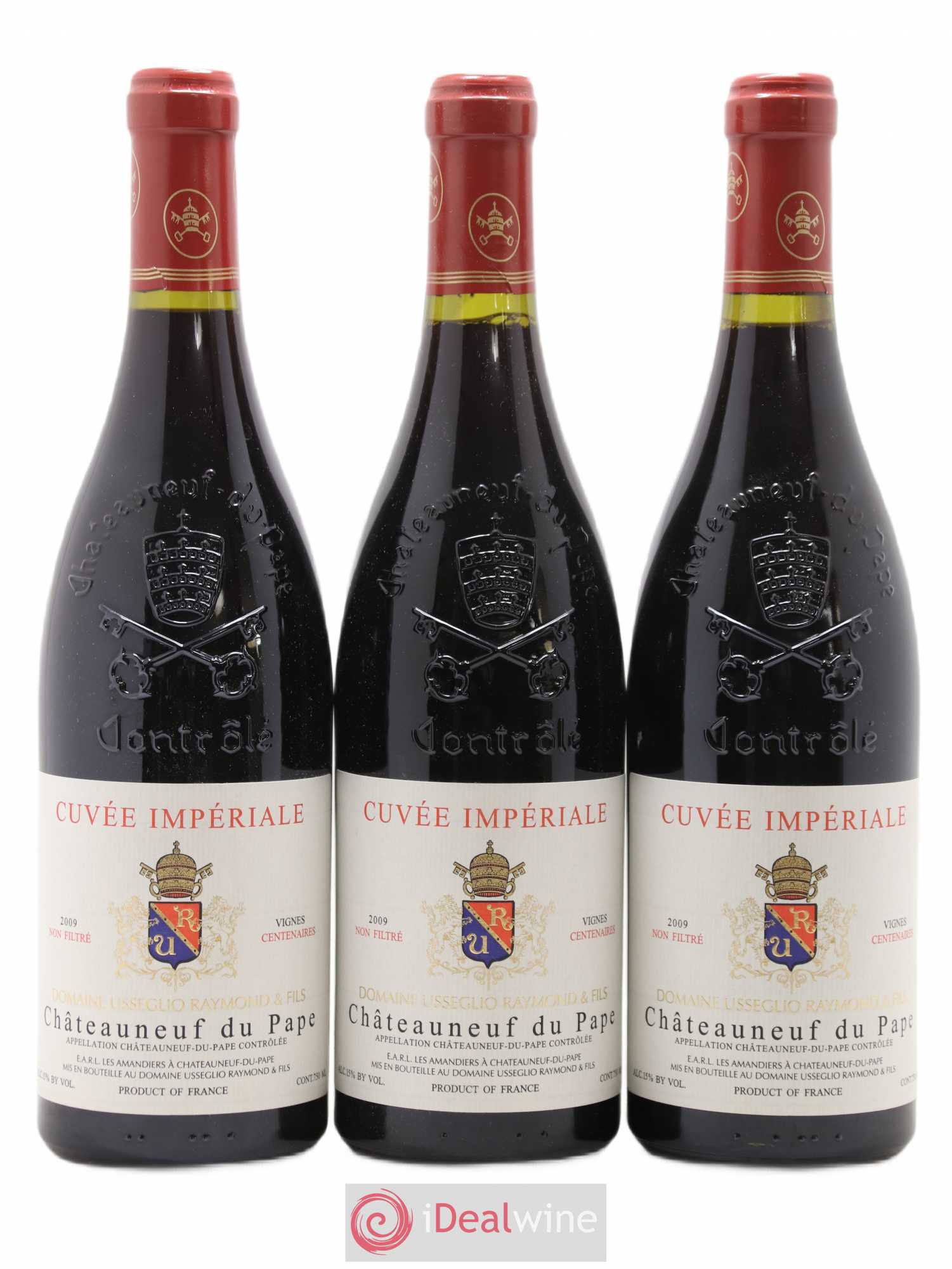 Châteauneuf-du-Pape Cuvée Impériale Raymond Usseglio & Fils (Domaine) 2009 - Lot de 3 bouteilles - 0