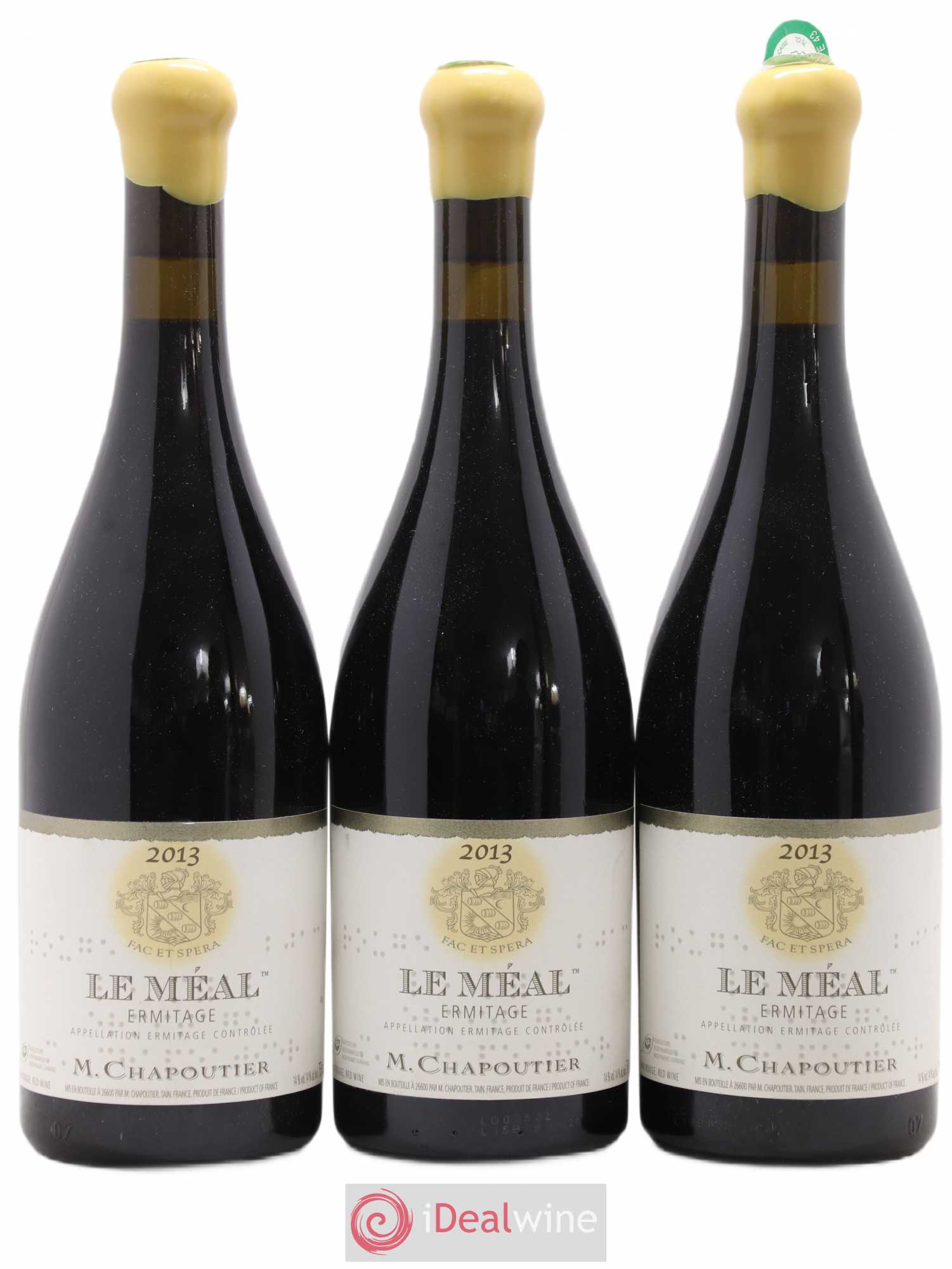 Hermitage Ermitage Le Méal Chapoutier 2013 - Lot de 3 bouteilles - 0