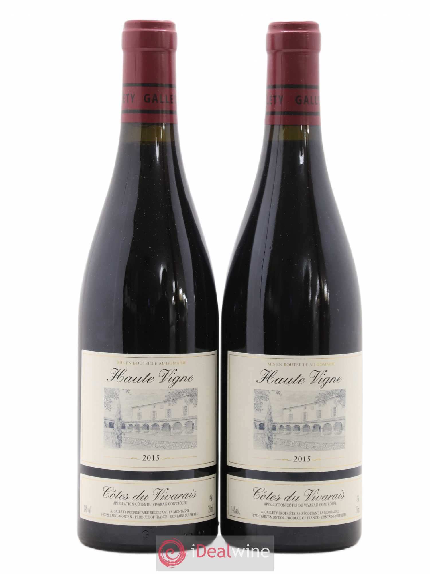Côtes du Vivarais Hautes Vignes Gallety (Domaine) 2015 - Lot de 2 bouteilles - 0