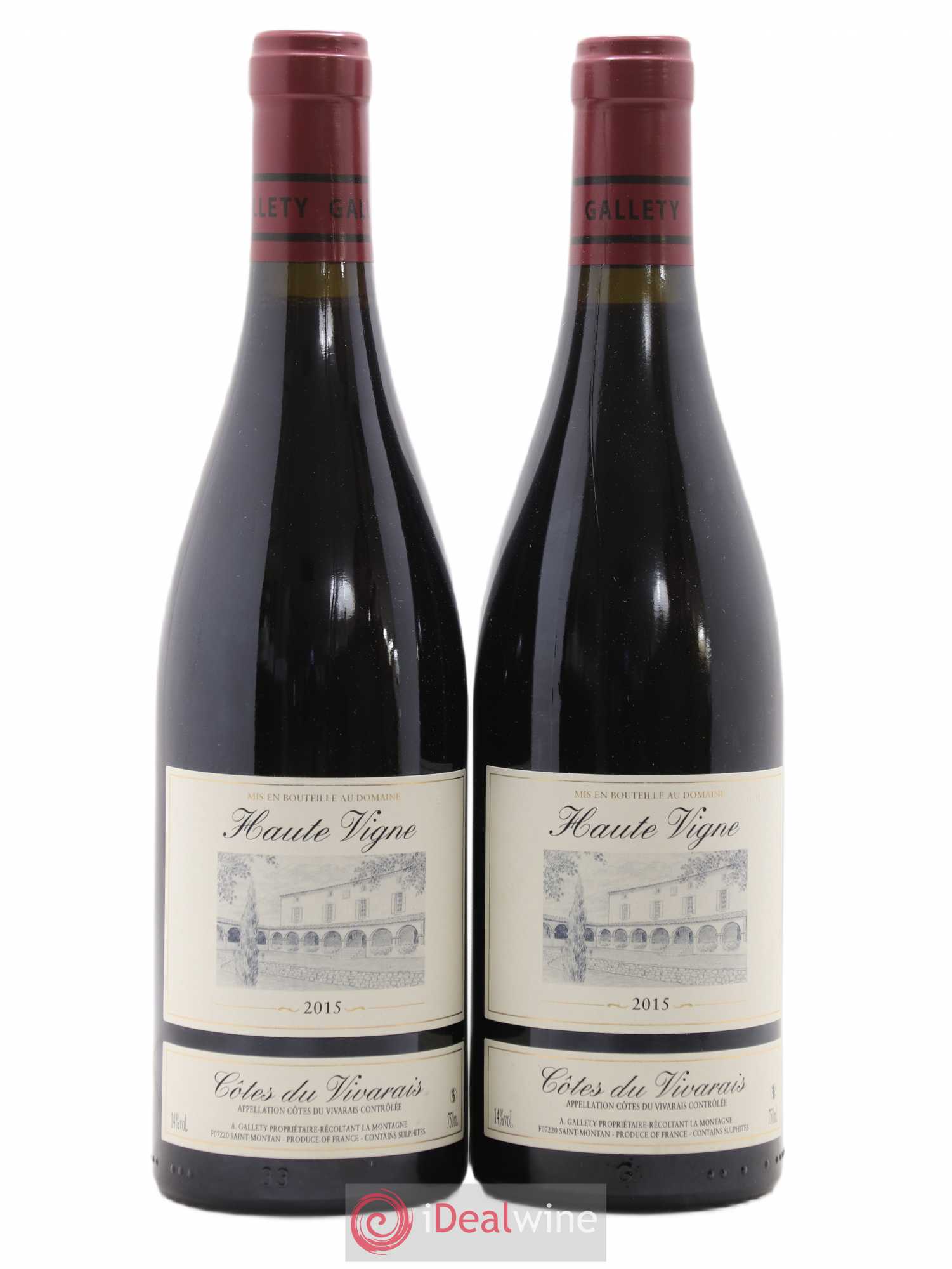 Côtes du Vivarais Hautes Vignes Gallety (Domaine) 2015 - Lot de 2 bouteilles - 0