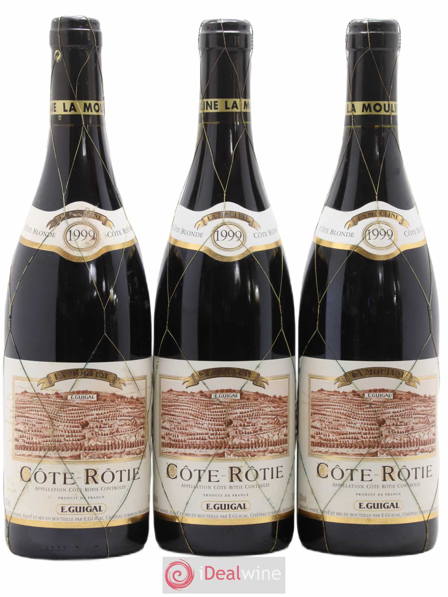 Côte-Rôtie La Mouline Guigal 1999 - Lot de 3 bouteilles - 0