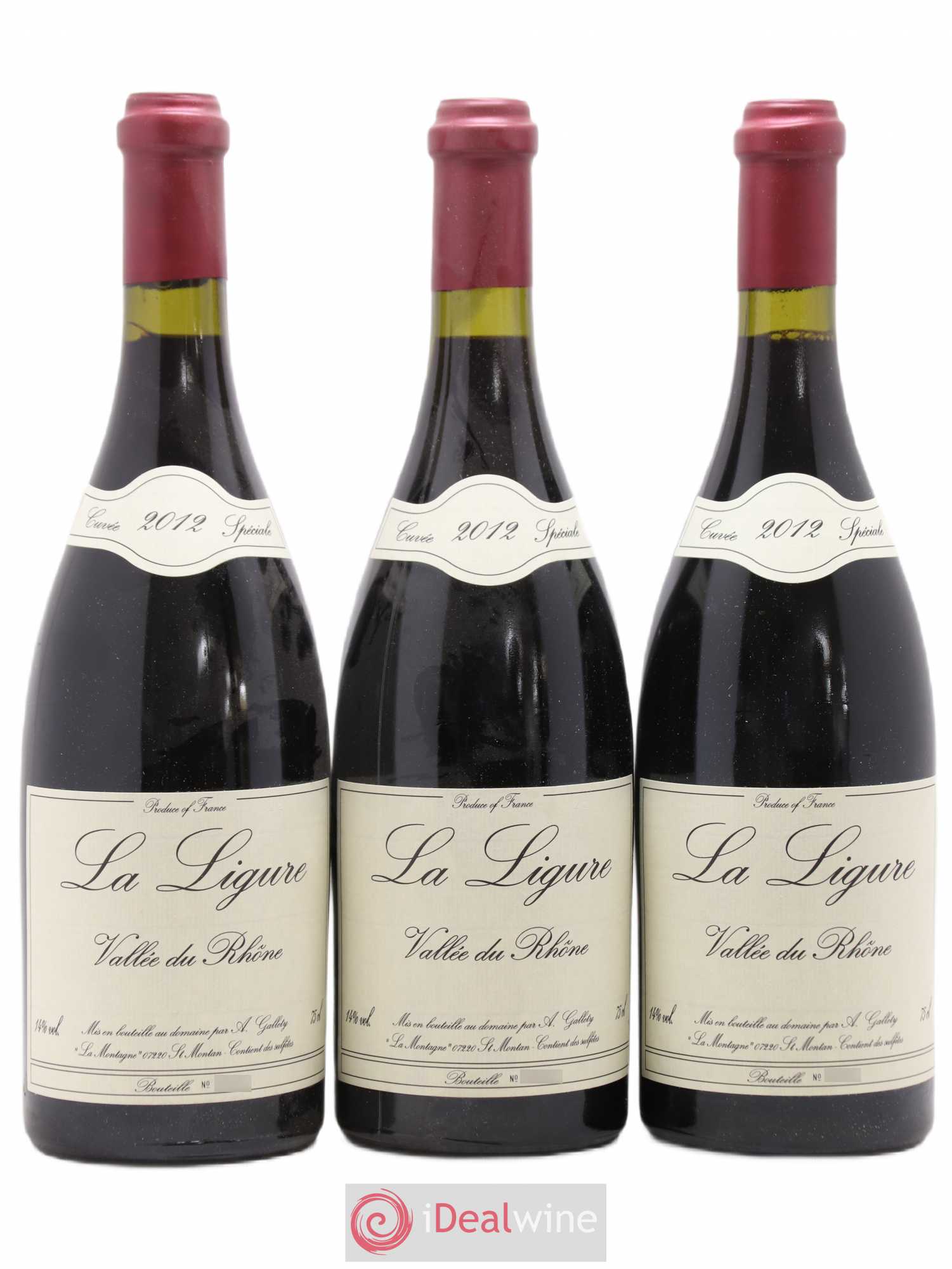 Côtes du Vivarais La Ligure Gallety (Domaine) Cuvée spéciale La Montagne 2012 - Lot de 3 bouteilles - 0