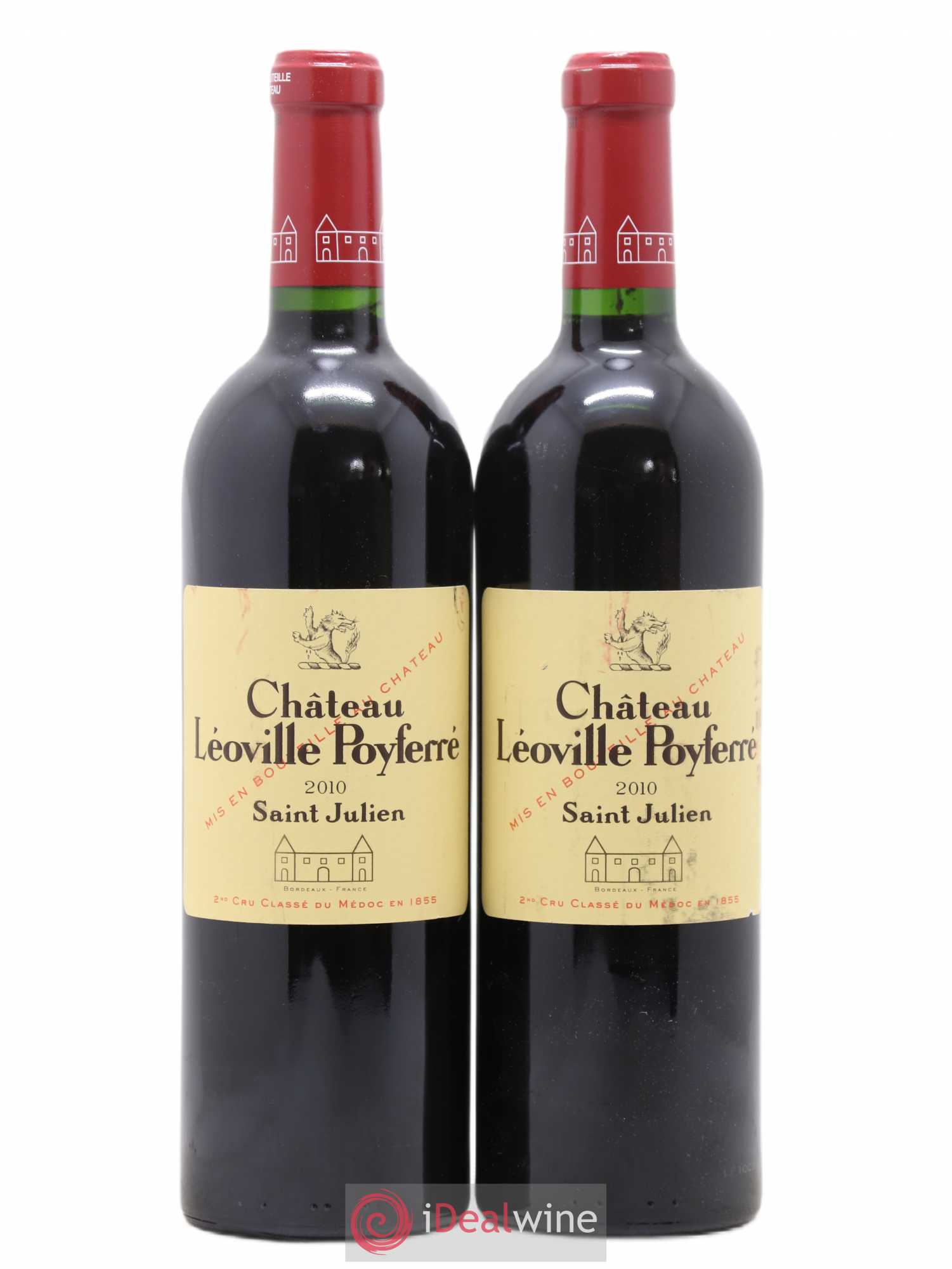Château Léoville Poyferré 2ème Grand Cru Classé 2010 - Lot de 2 bouteilles - 0