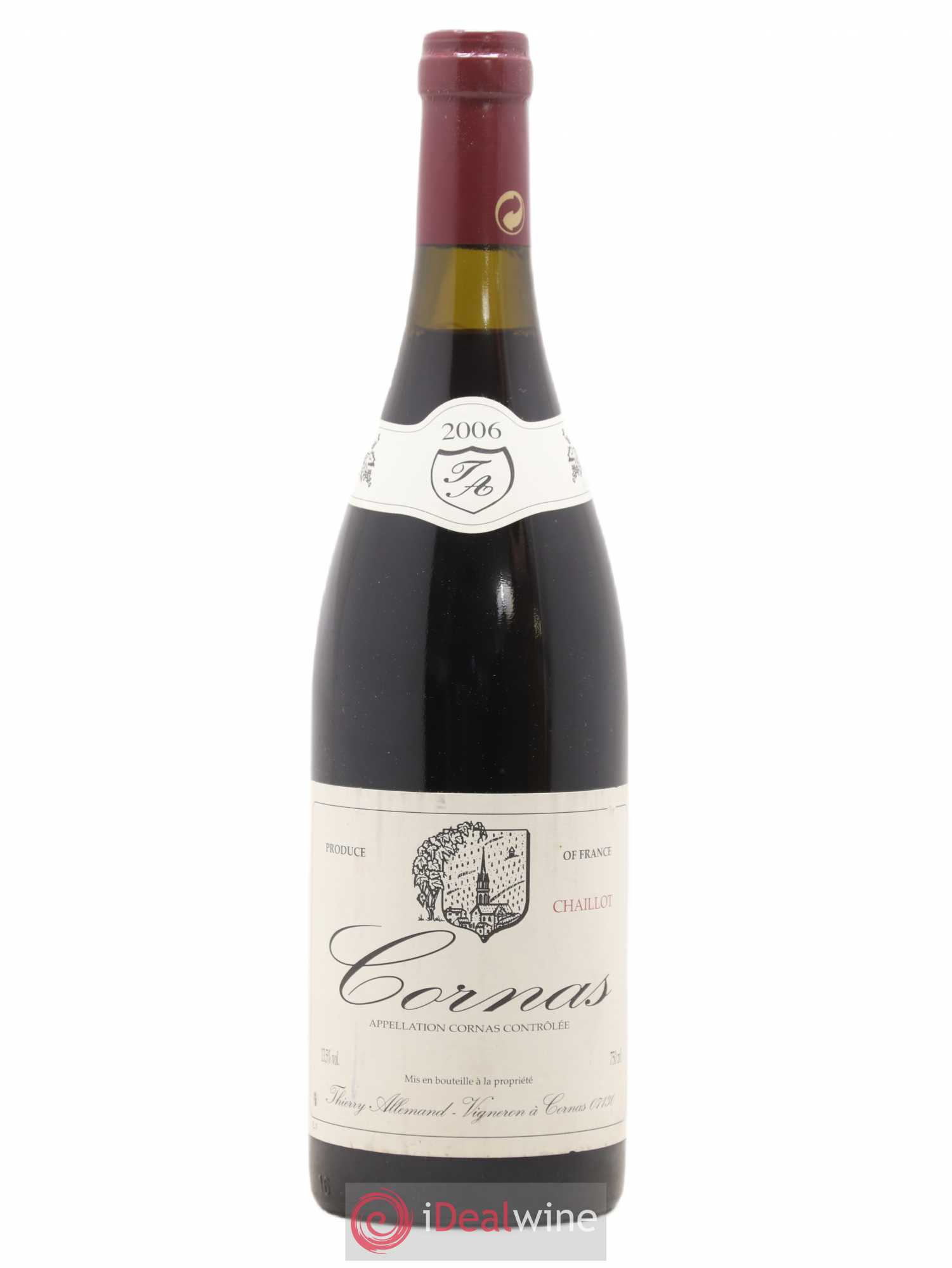 Cornas Chaillot Thierry Allemand 2006 - Lot de 1 bouteille - 0