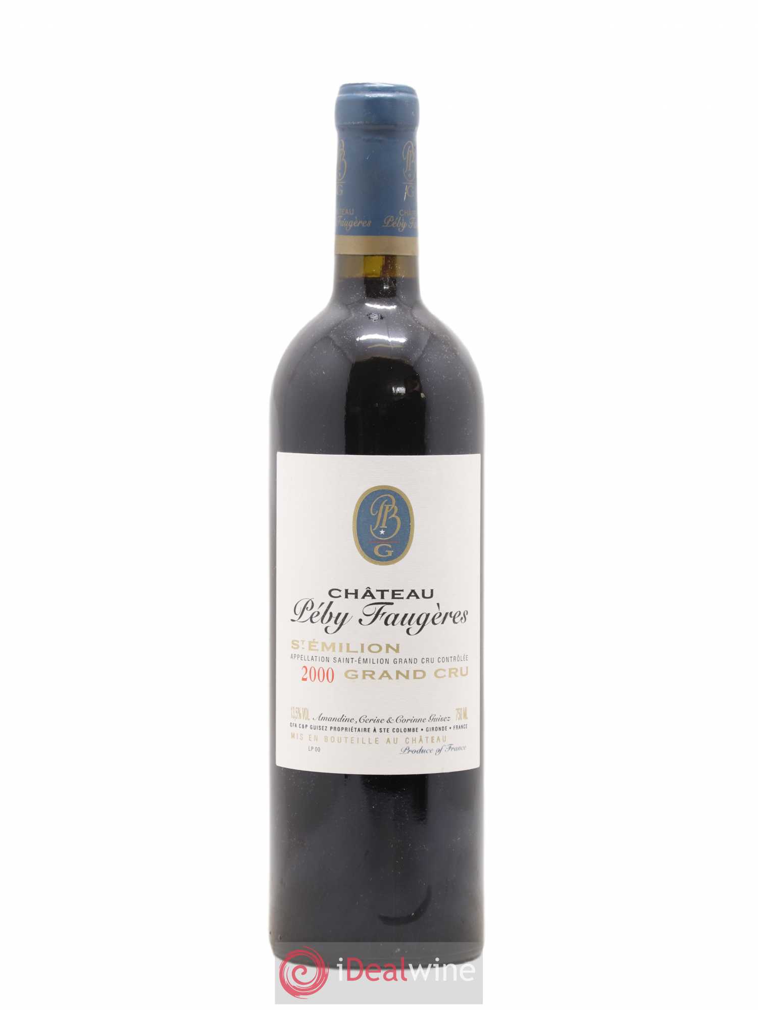 Château Péby Faugères Grand Cru Classé 2000 - Lot de 1 bouteille - 0