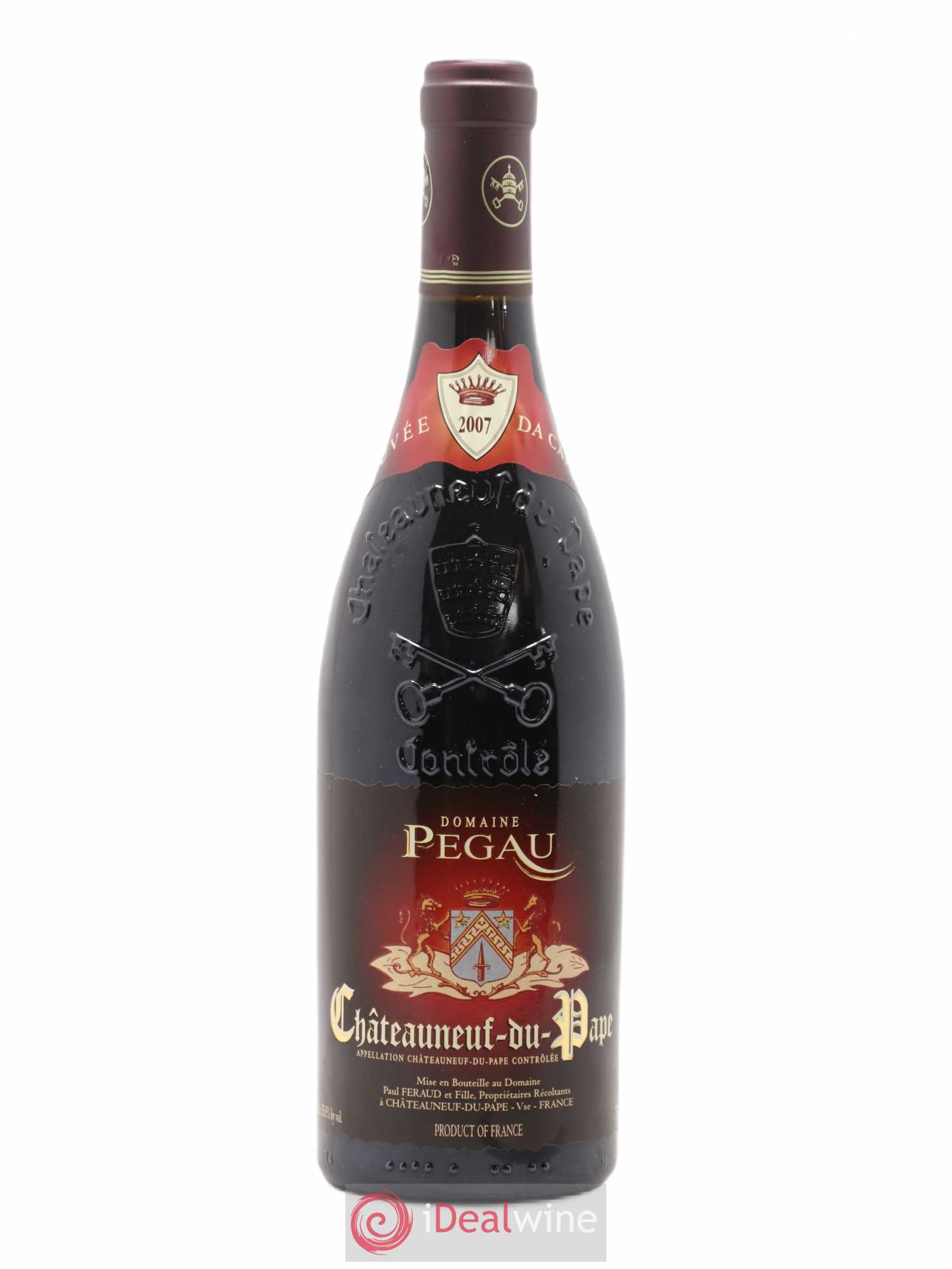 Châteauneuf-du-Pape Domaine du Pégau Cuvée Da Capo Paul et Laurence Féraud 2007 - Lot de 1 bouteille - 0