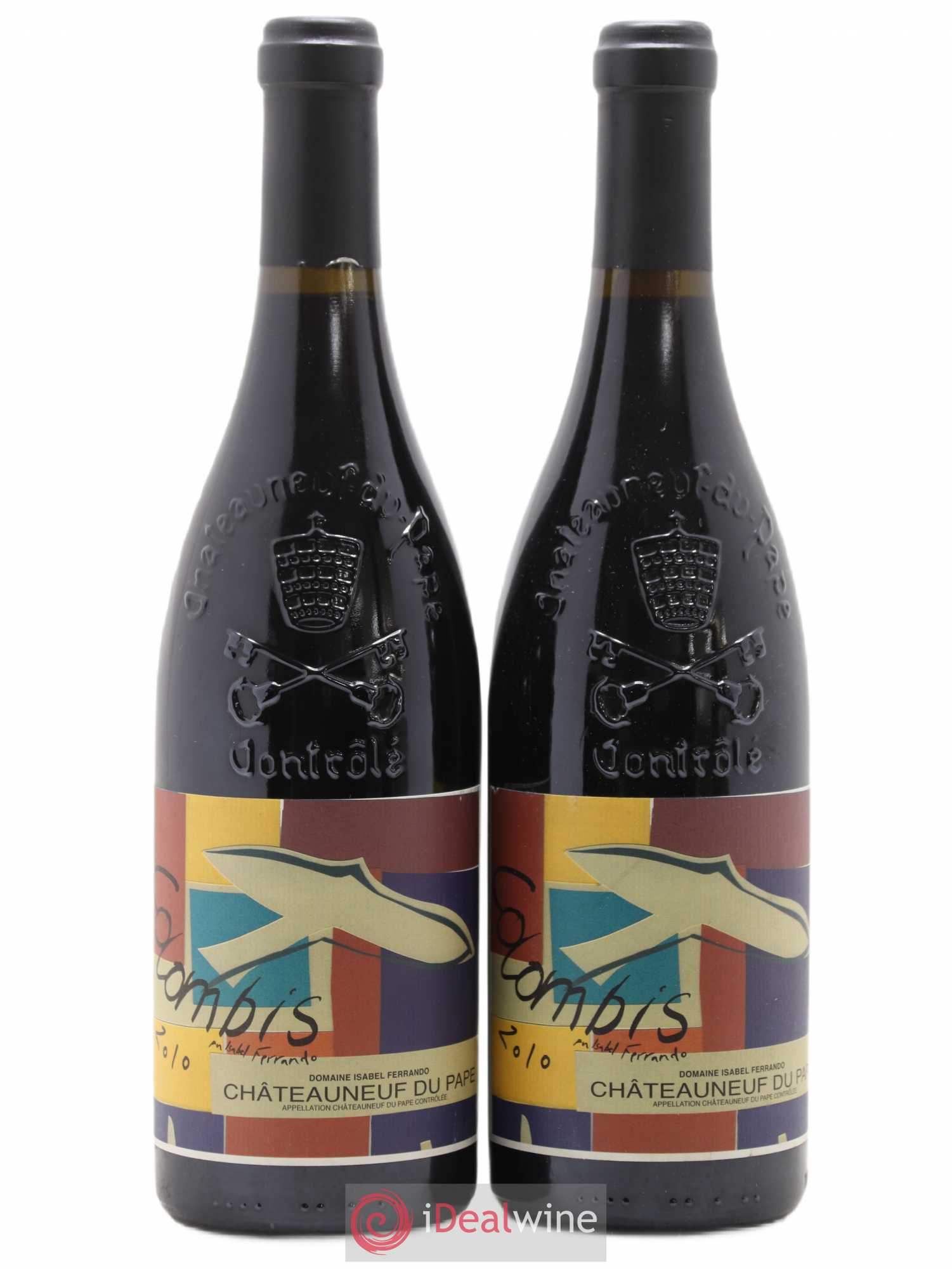 Châteauneuf-du-Pape Colombis Domaine Saint-Préfert 2010 - Lot de 2 bouteilles - 0