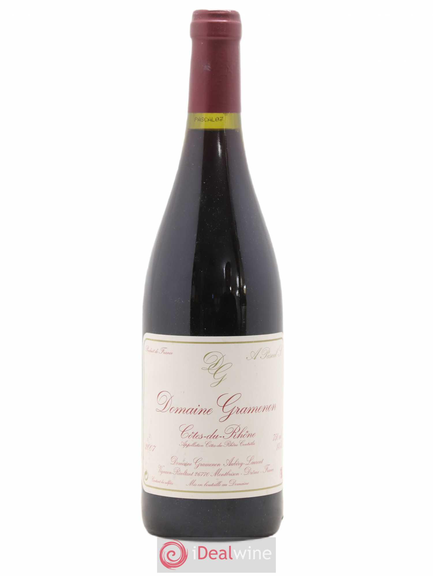 Côtes-du-Rhône A Pascal S. Gramenon (Domaine) Gramenon 2007 - Lot de 1 bouteille - 0