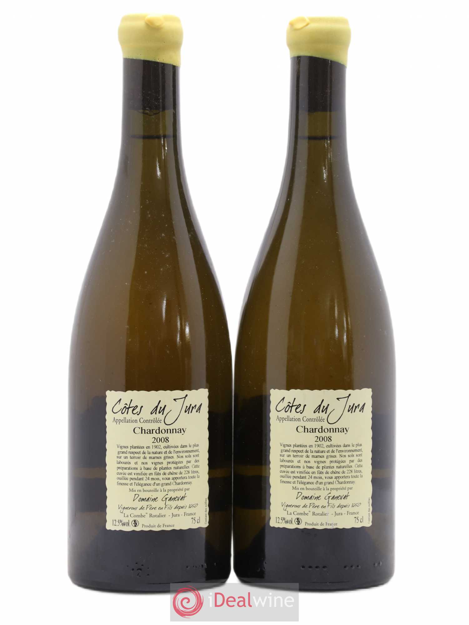 Côtes du Jura Les Chalasses Vieilles Vignes Jean-François Ganevat (Domaine) 2008 - Lot de 2 bouteilles - 1