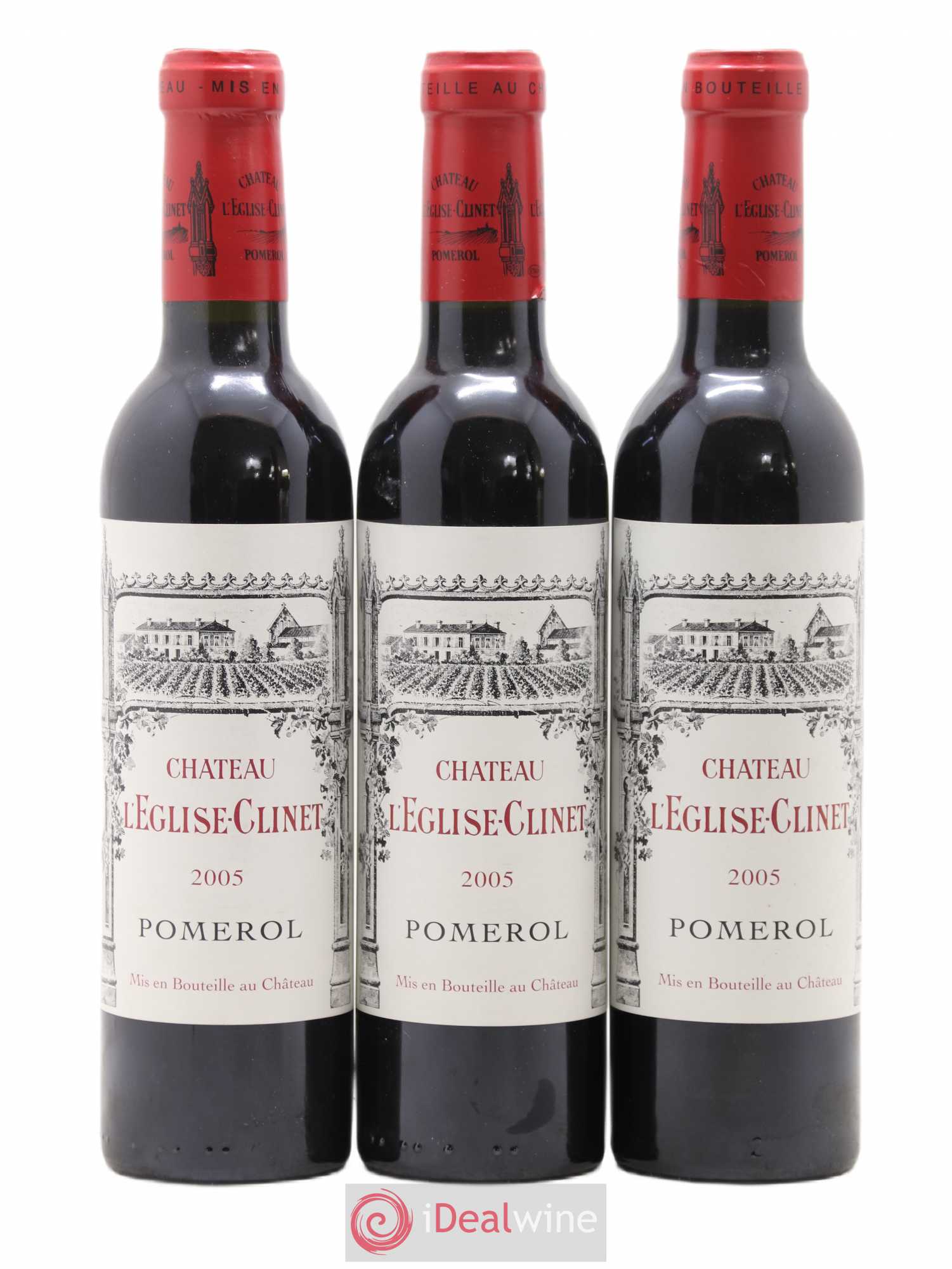 Château l' Église Clinet 2005 - Lot de 3 demi bouteilles - 0