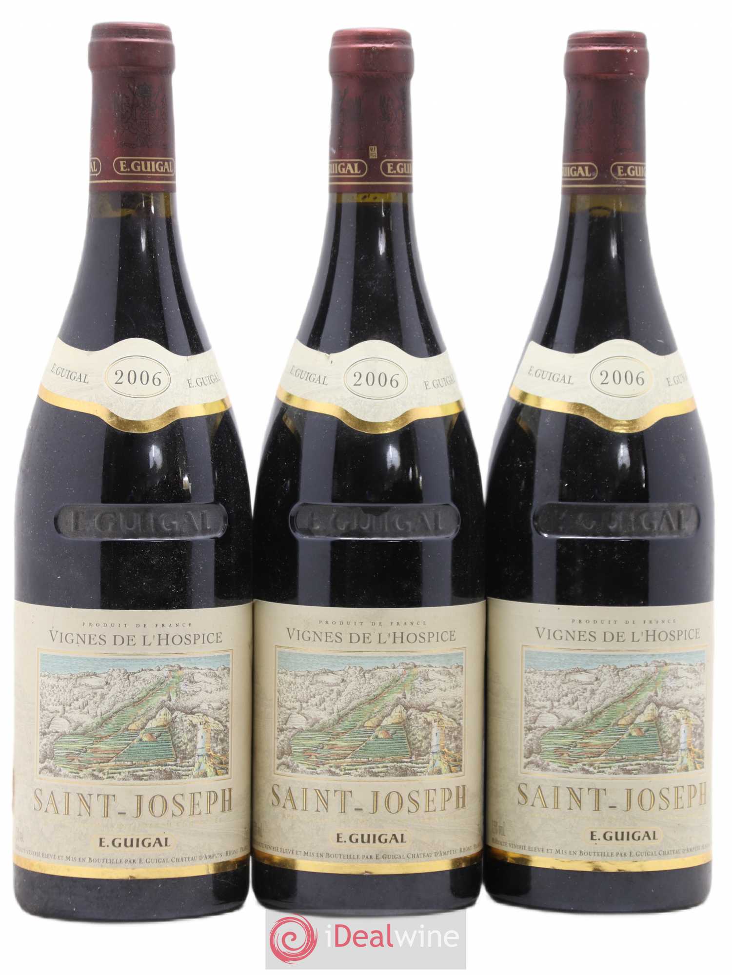 Saint-Joseph Vignes de l'Hospice Guigal 2006 - Lot de 3 bouteilles - 0