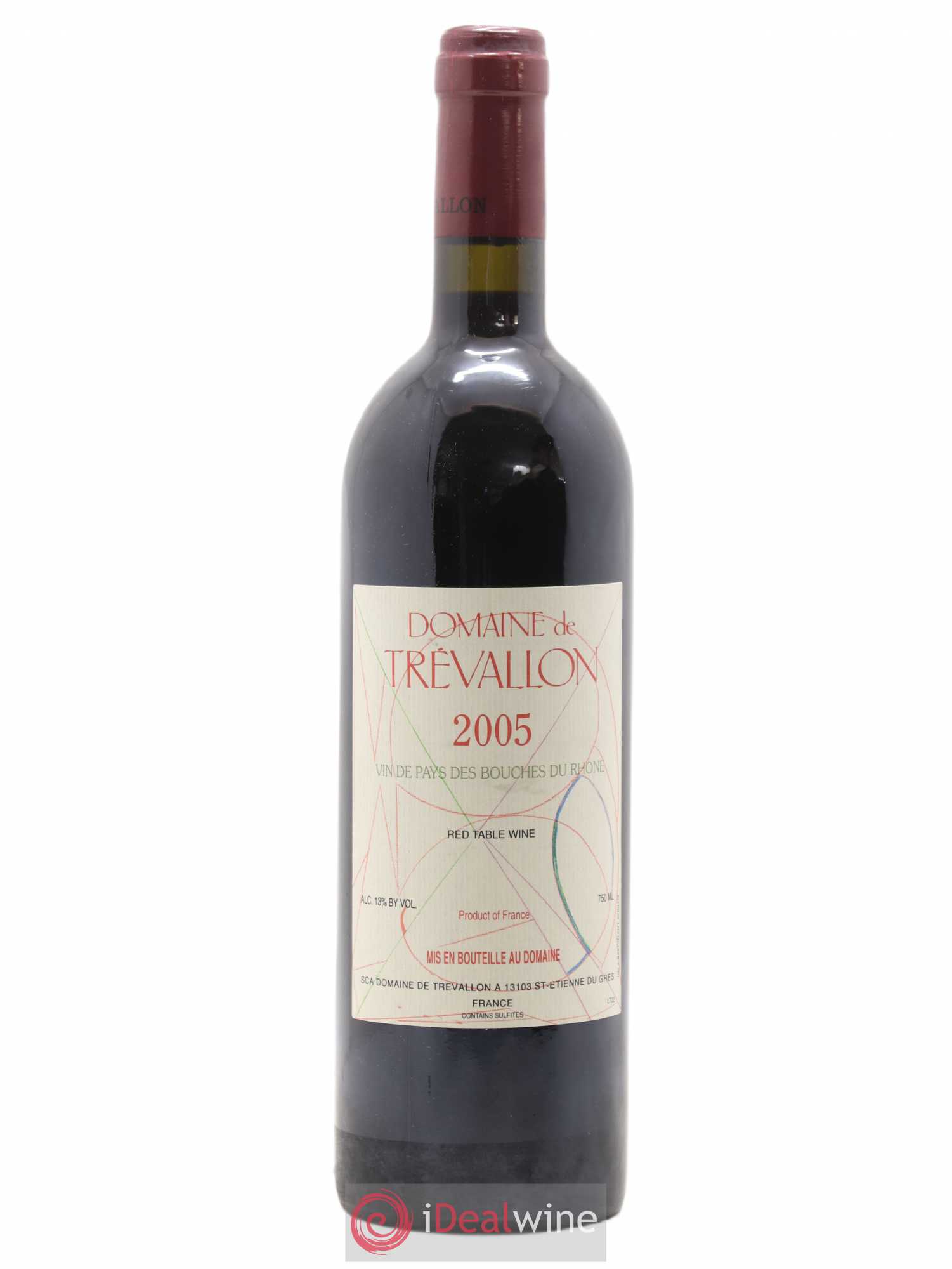 VDP Bouches du Rhône Trévallon (Domaine de) Eloi Dürrbach 2005 - Lot de 1 bouteille - 0