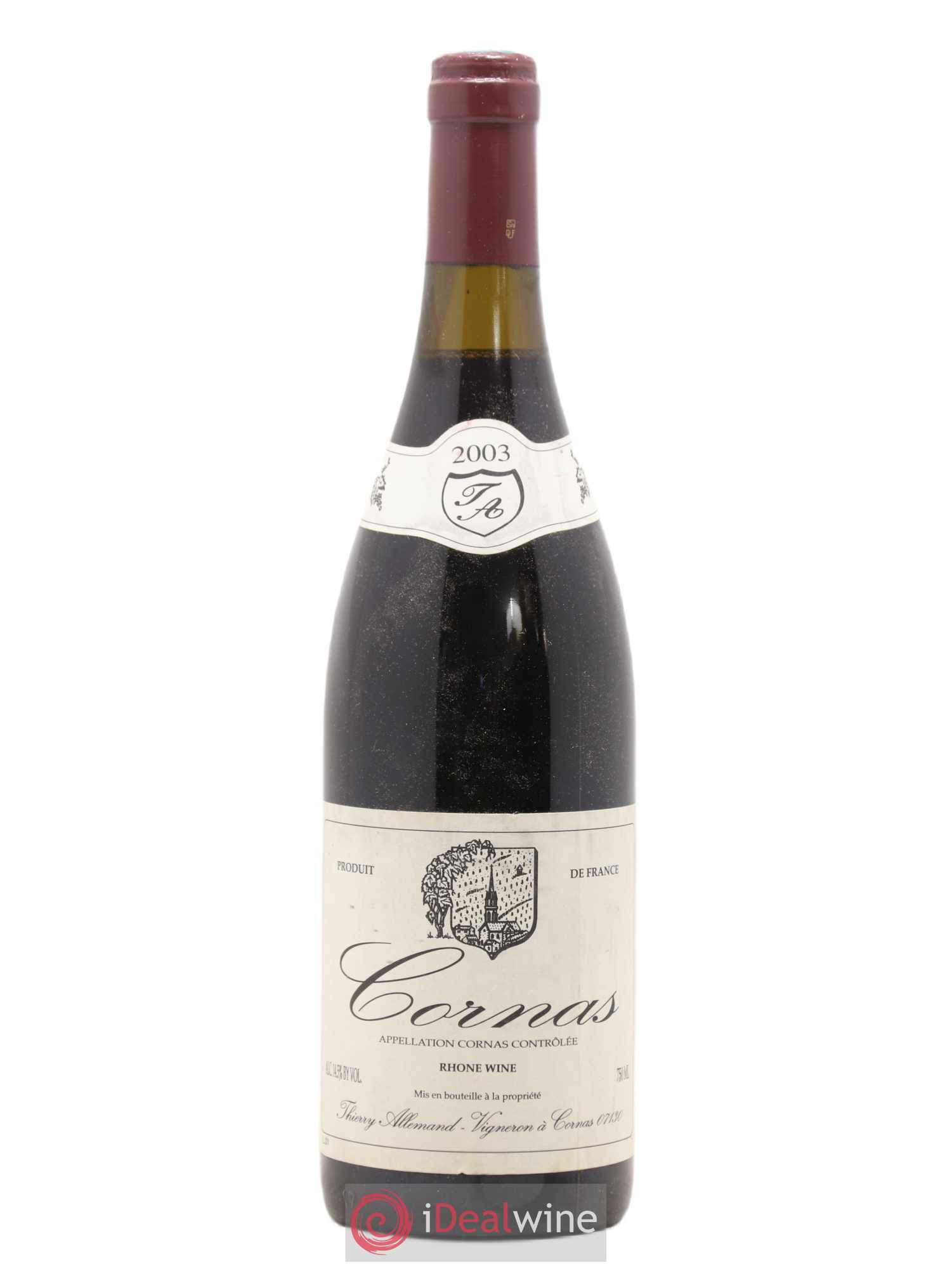 Cornas Thierry Allemand 2003 - Lot de 1 bouteille - 0