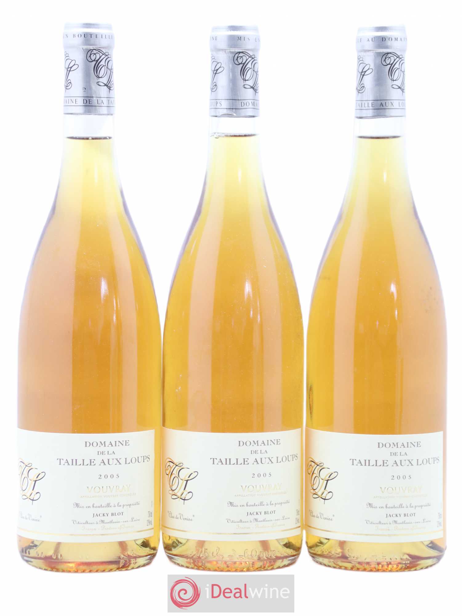 Vin de France Venise La Taille aux Loups - Jacky Blot Taille aux Loups Vouvray Clos de Venise 2005 - Lotto di 3 bottiglie - 0