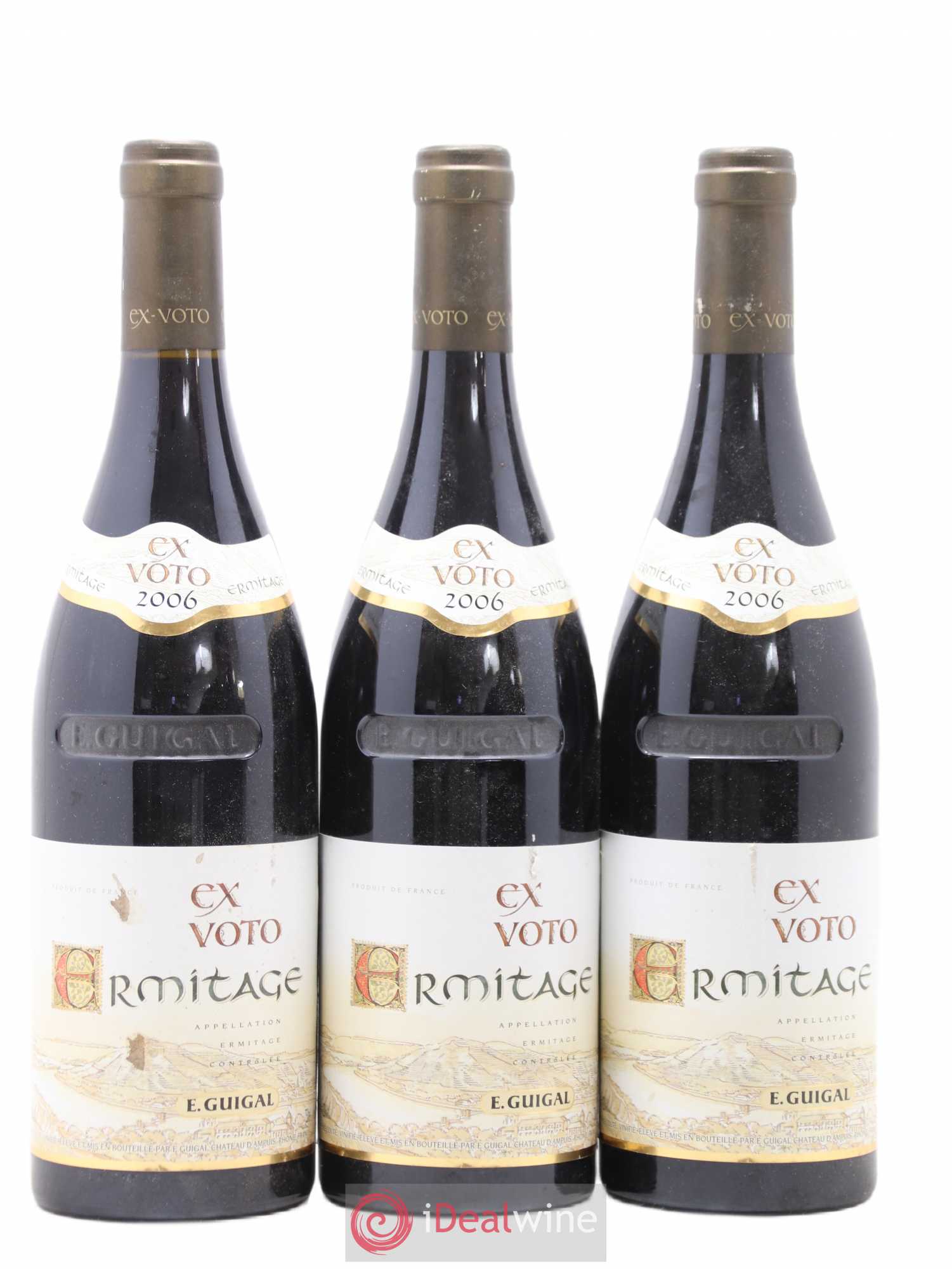 Ermitage Ex Voto Guigal 2006 - Lot de 3 bouteilles - 0