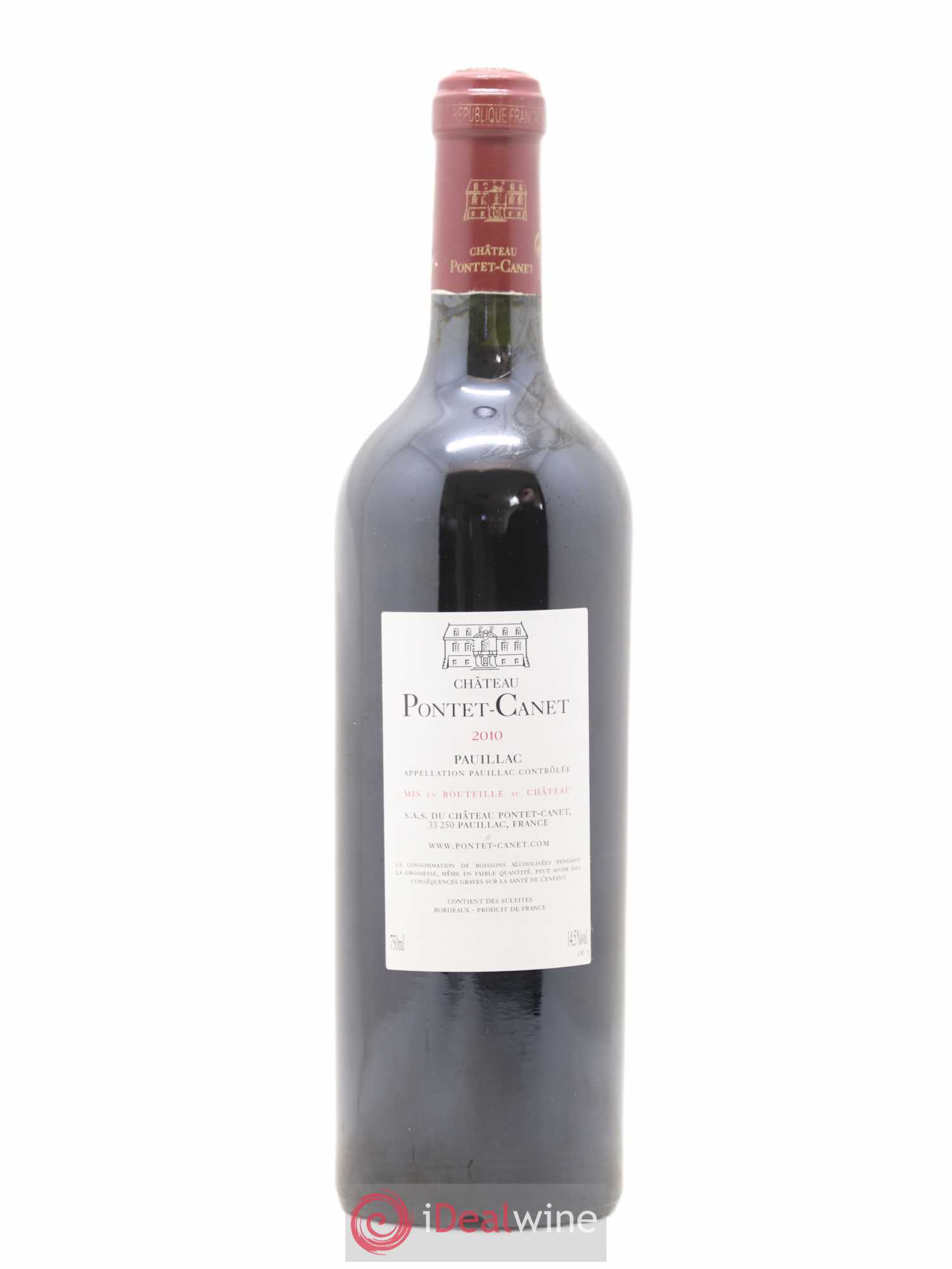 Château Pontet Canet 5ème Grand Cru Classé 2010 - Lot de 1 bouteille - 1