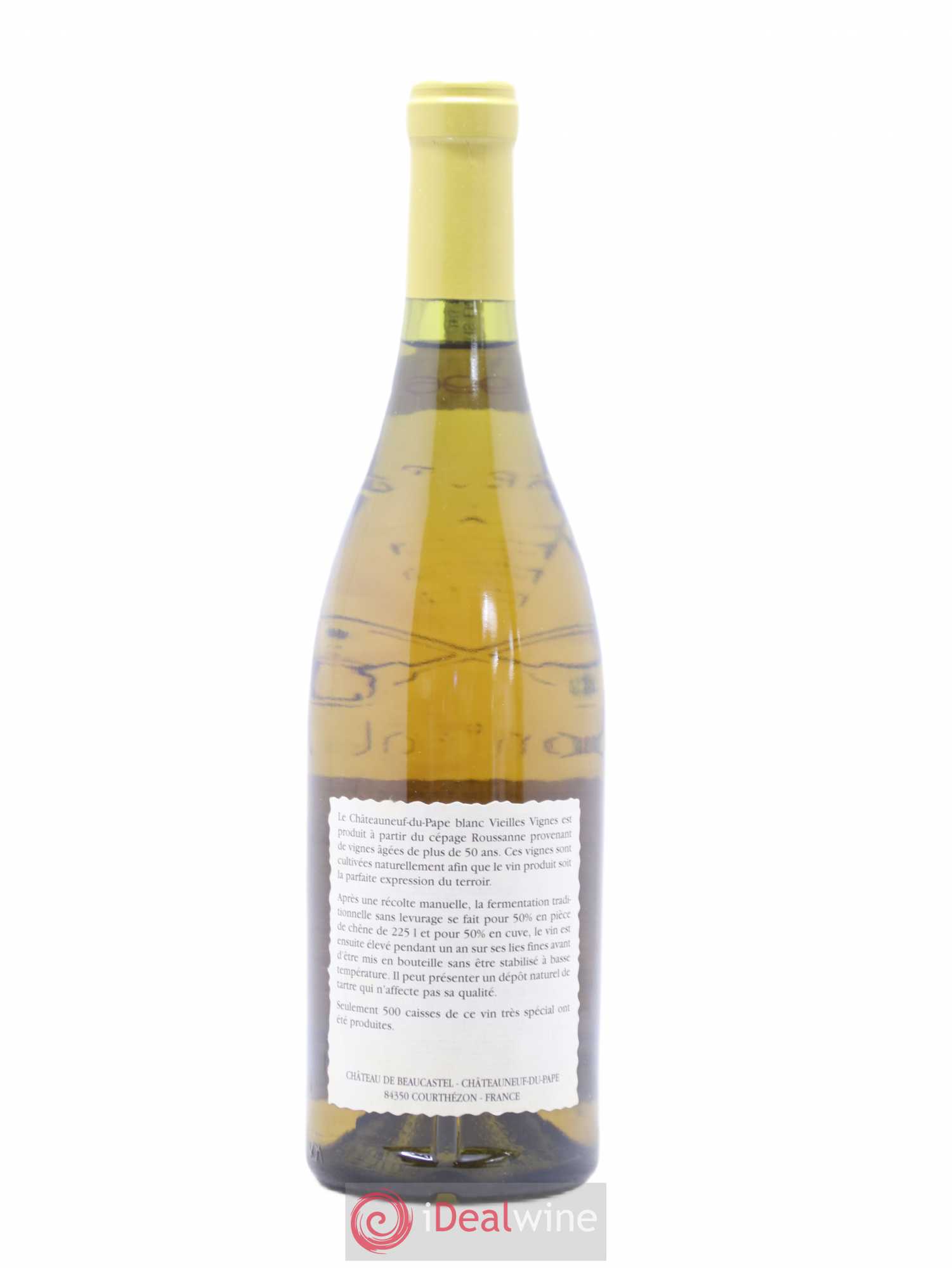 Châteauneuf-du-Pape Château de Beaucastel Vieilles vignes Roussanne Famille Perrin 1996 - Lot de 1 bouteille - 1