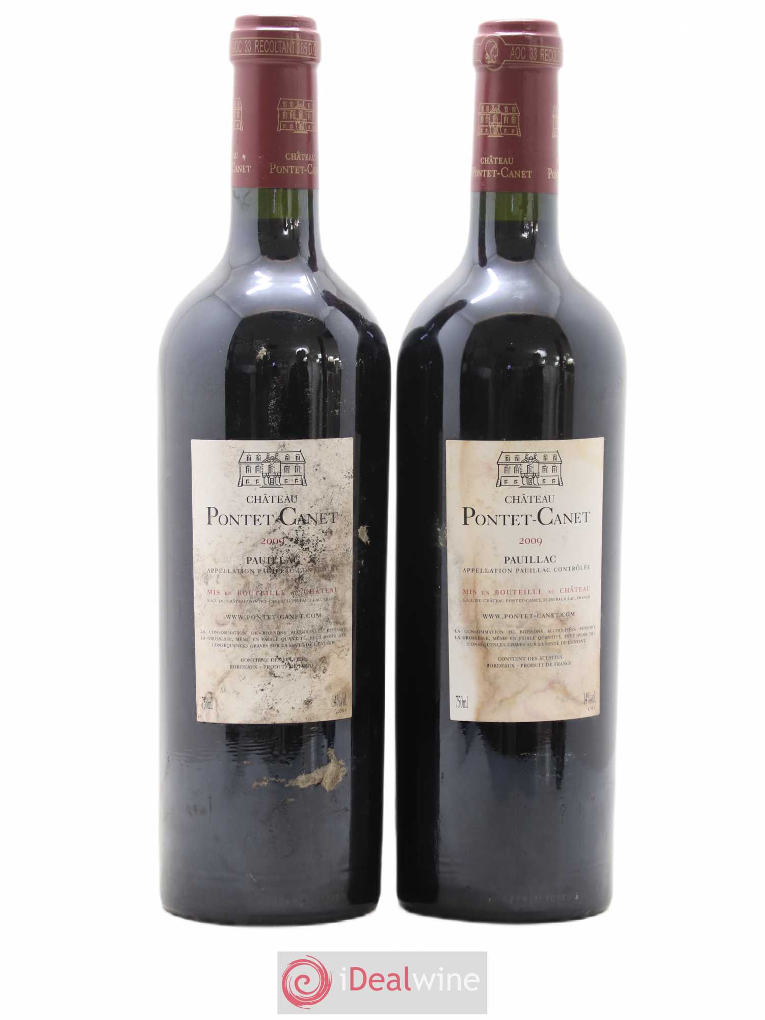 Château Pontet Canet 5ème Grand Cru Classé 2009 - Lot de 2 bouteilles - 1