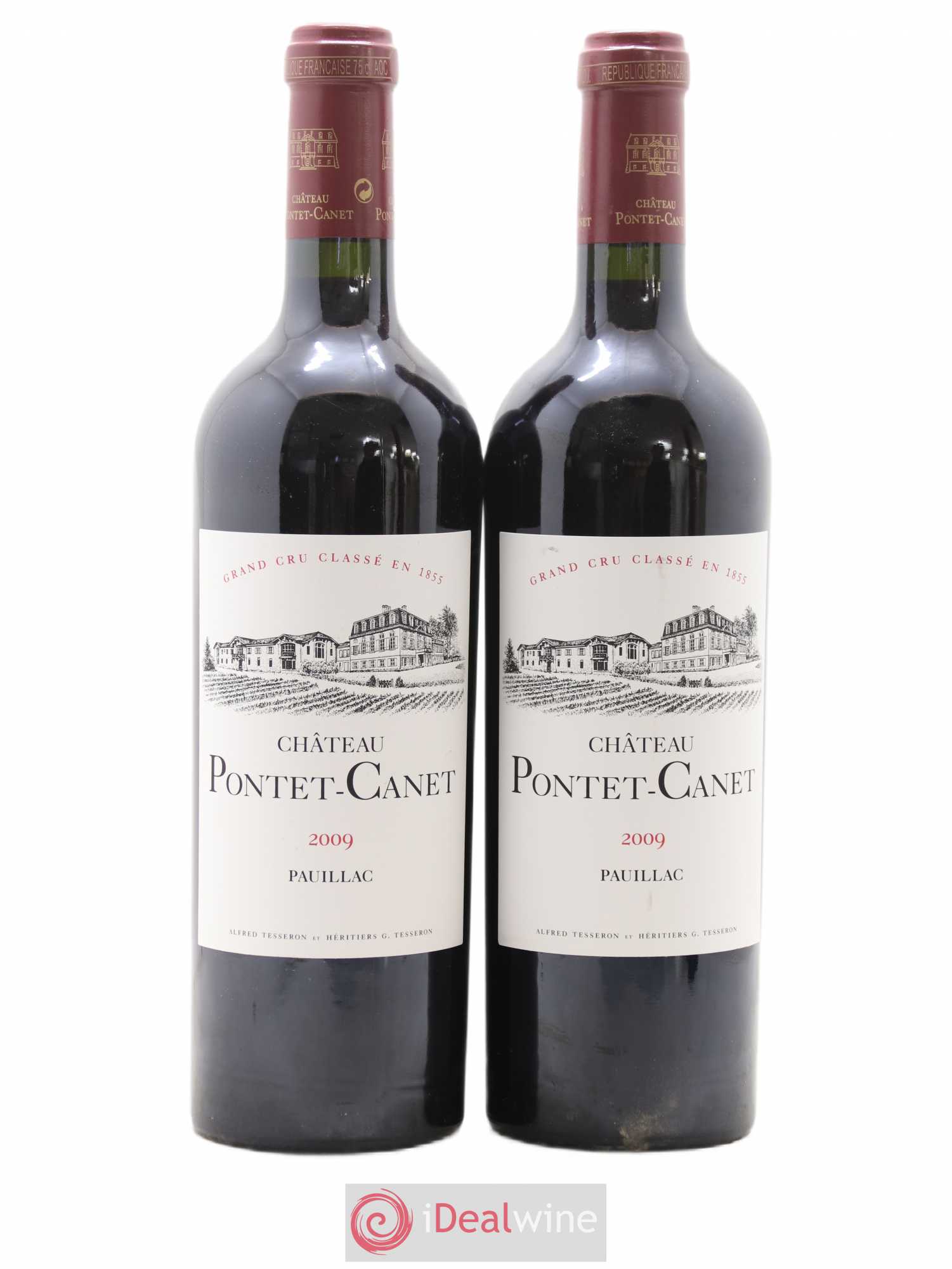 Château Pontet Canet 5ème Grand Cru Classé 2009 - Lot de 2 bouteilles - 0
