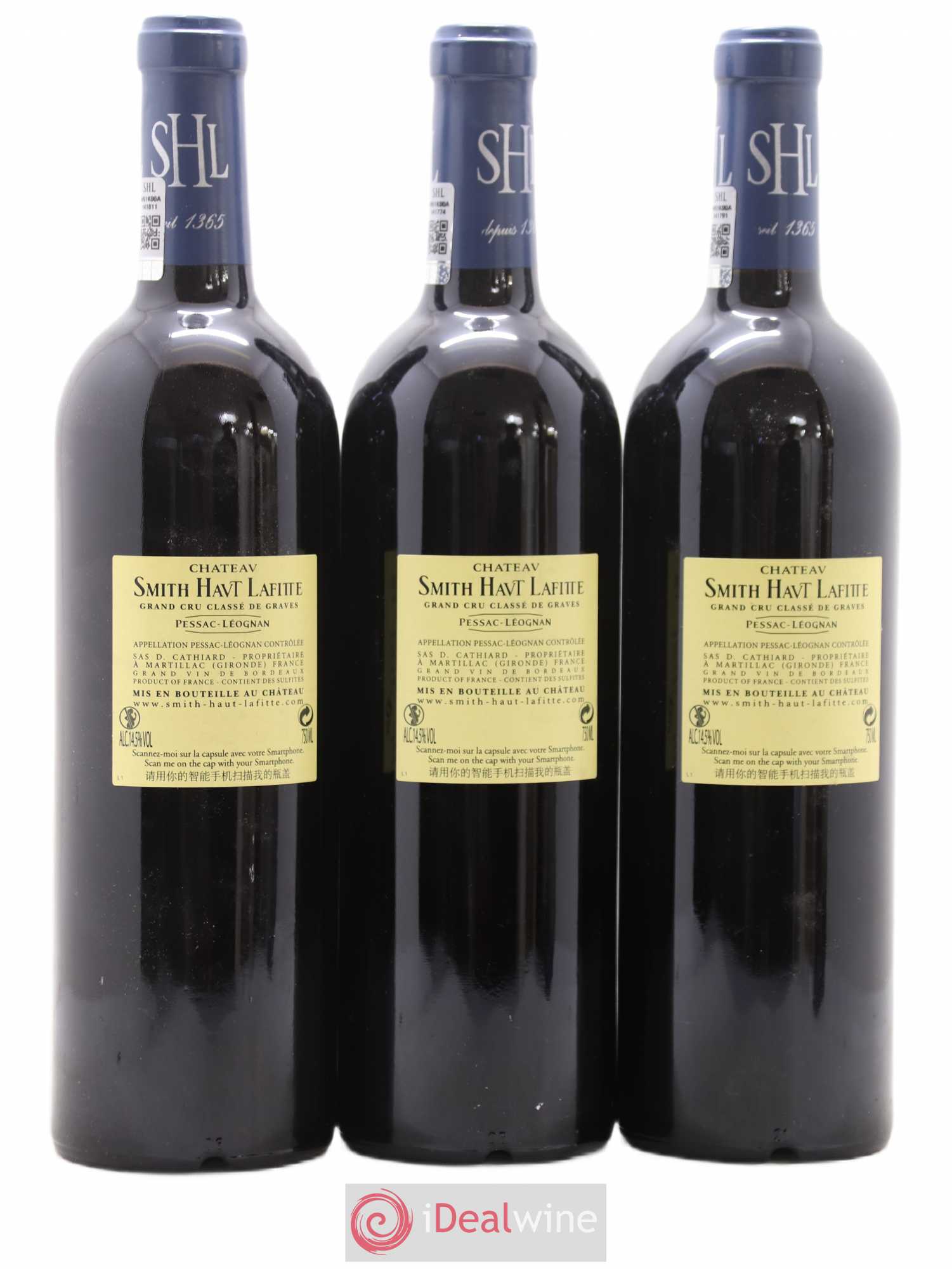 Château Smith Haut Lafitte Cru Classé de Graves 2009 - Lot de 3 bouteilles - 1