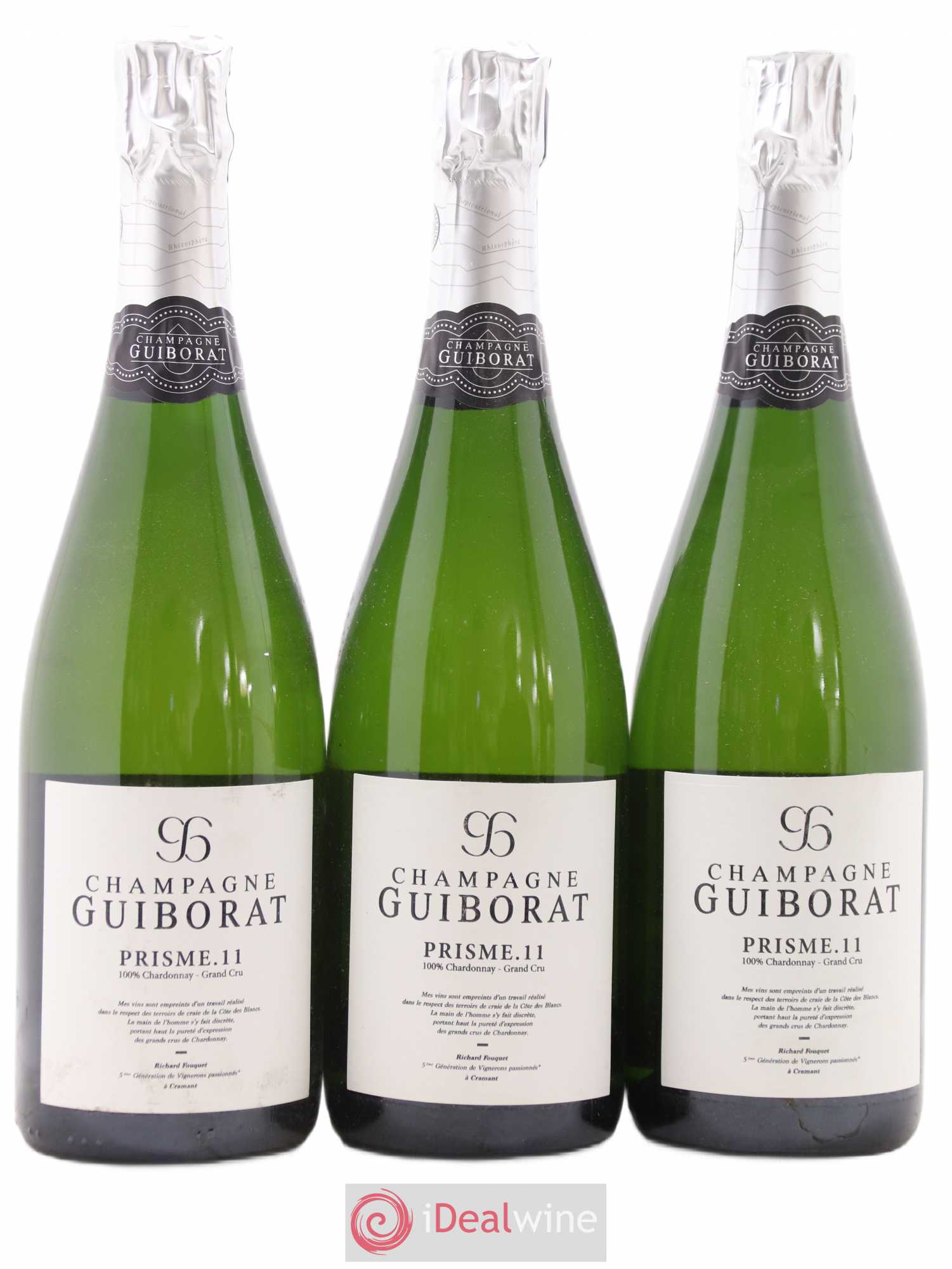 Champagne Prisme Guiborat 2011 - Lot de 3 bouteilles - 0