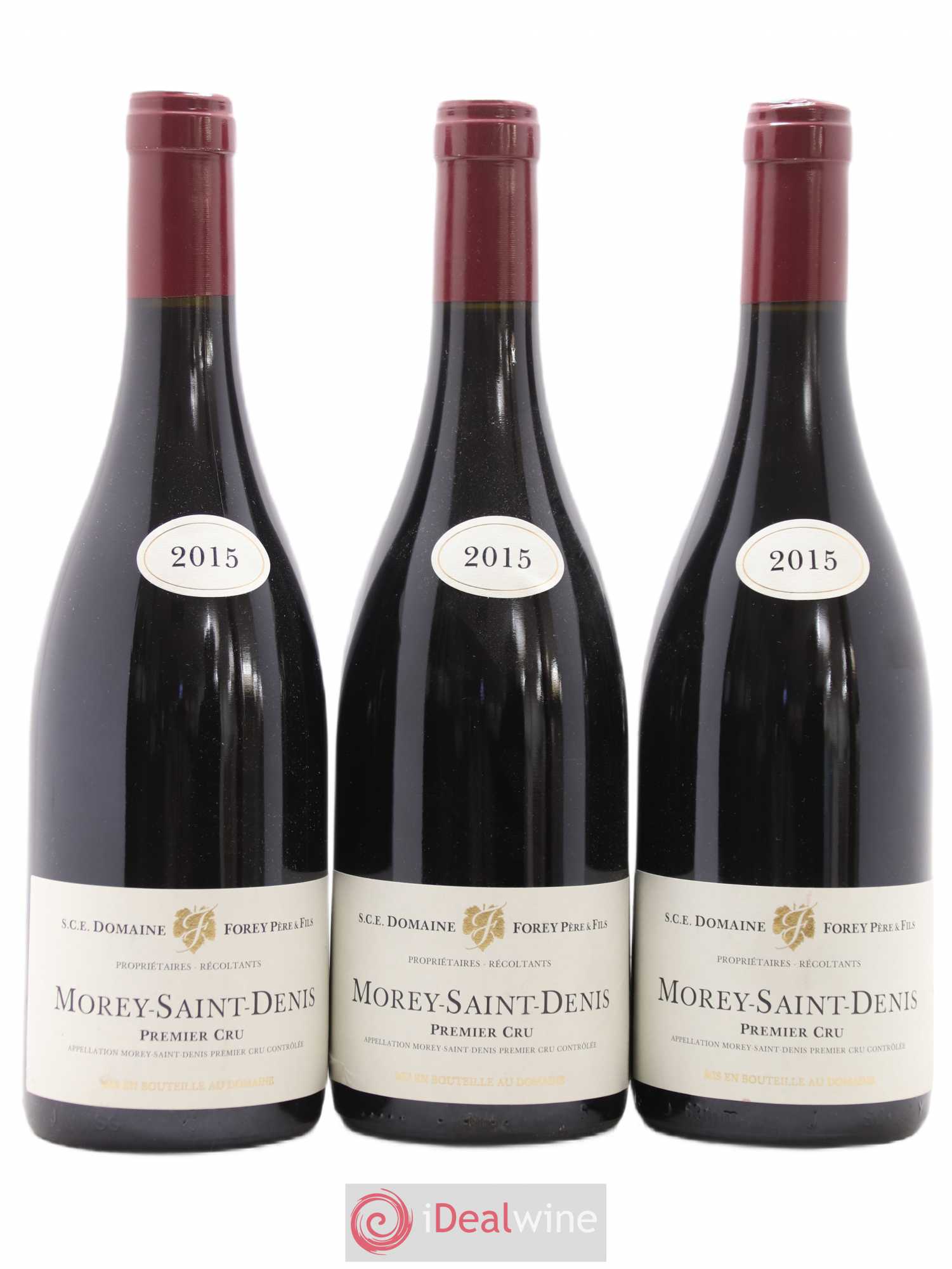 Morey-Saint-Denis 1er Cru Forey 2015 - Lot de 3 bouteilles - 0