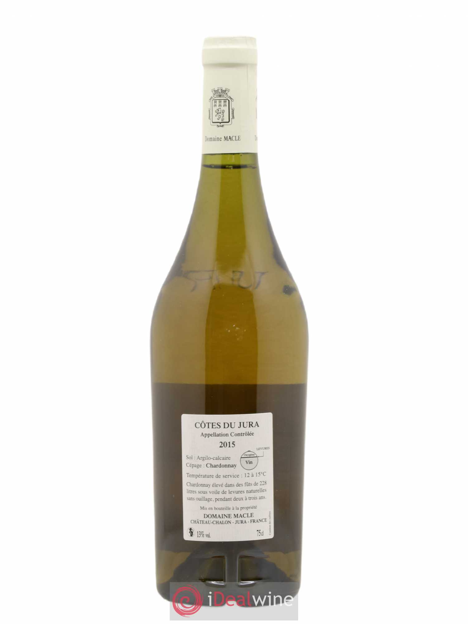 Côtes du Jura Chardonnay sous voile Jean Macle 2015 - Lot de 1 bouteille - 1