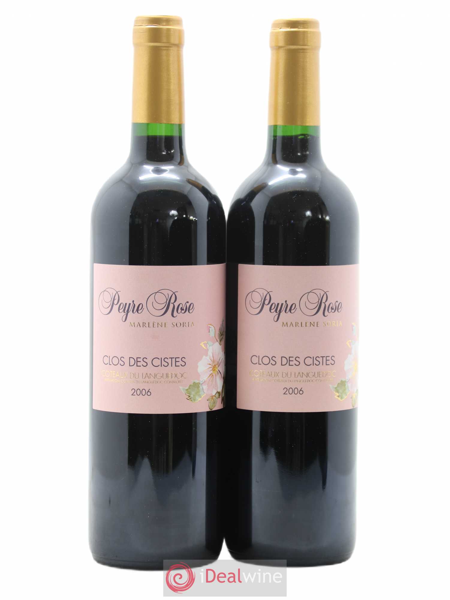 Vin de France (anciennement Coteaux du Languedoc) Domaine Peyre Rose Les Cistes Marlène Soria 2006 - Lot de 2 bouteilles - 0
