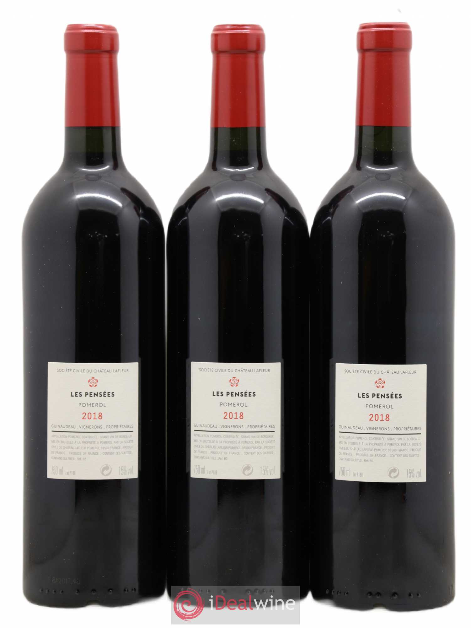 Pensées de Lafleur Second Vin 2018 - Lot de 3 bouteilles - 1