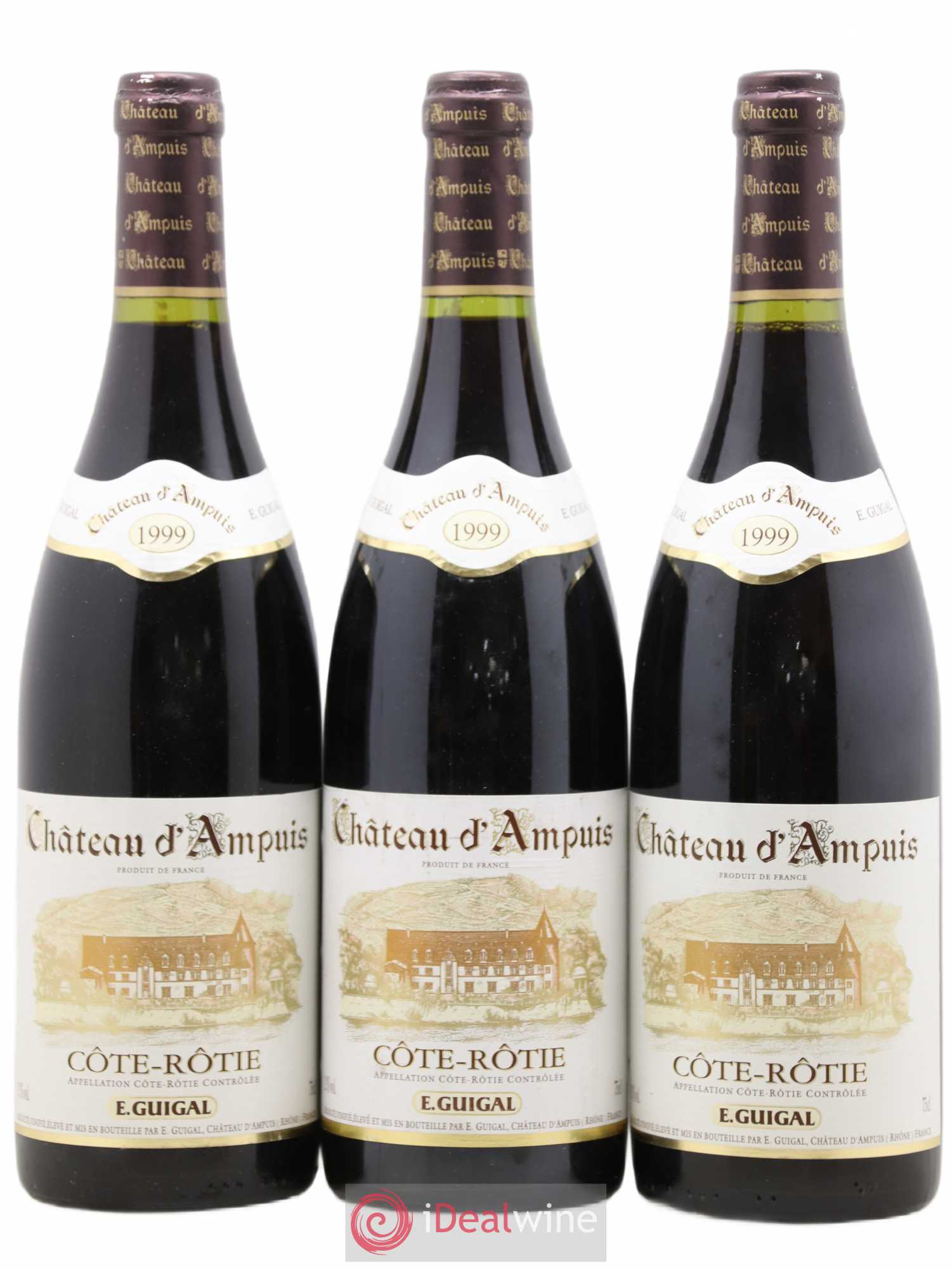 Côte-Rôtie Château d'Ampuis Guigal 1999 - Lot de 3 bouteilles - 0