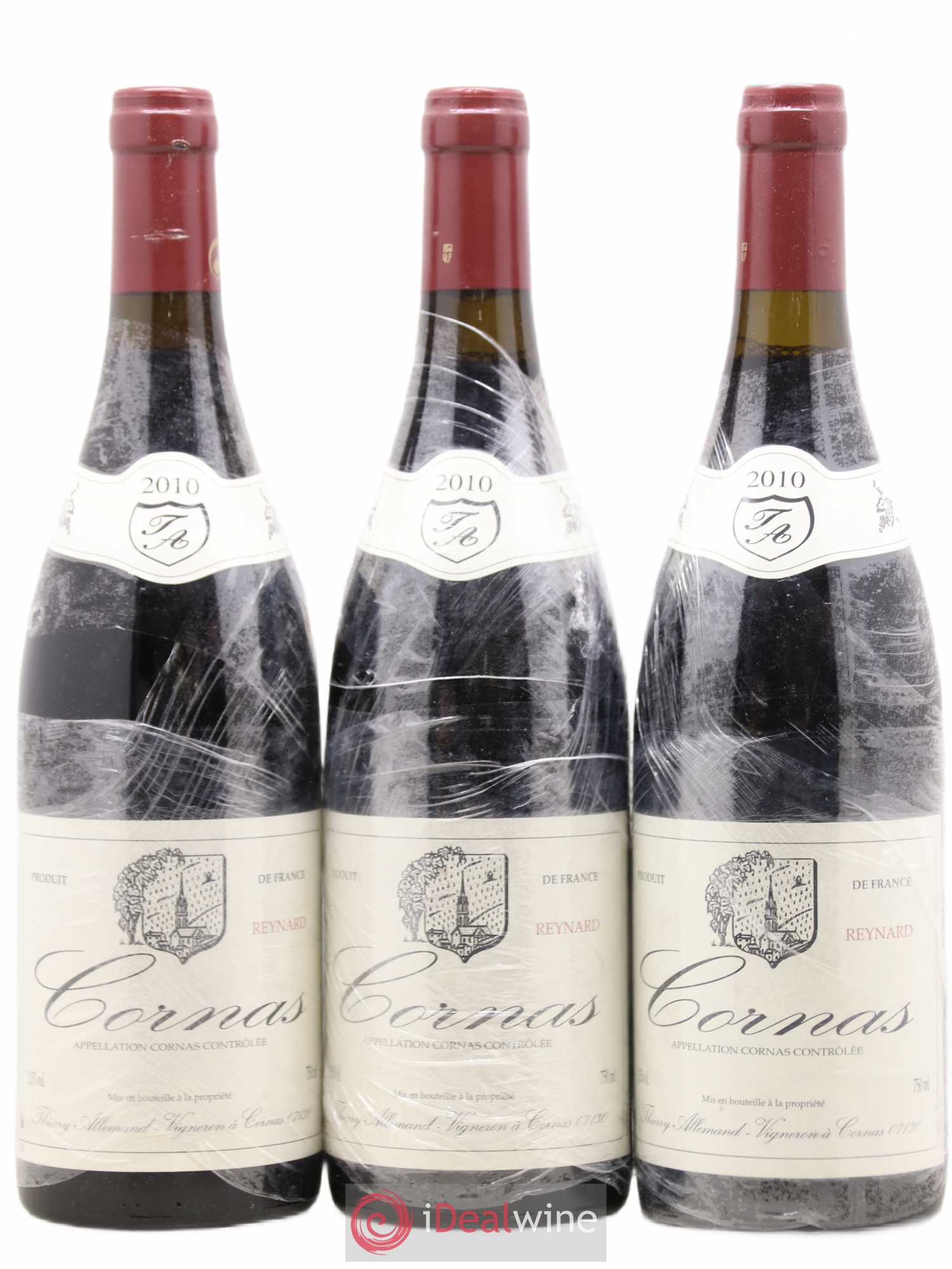 Cornas Reynard Thierry Allemand 2010 - Lot de 3 bouteilles - 0