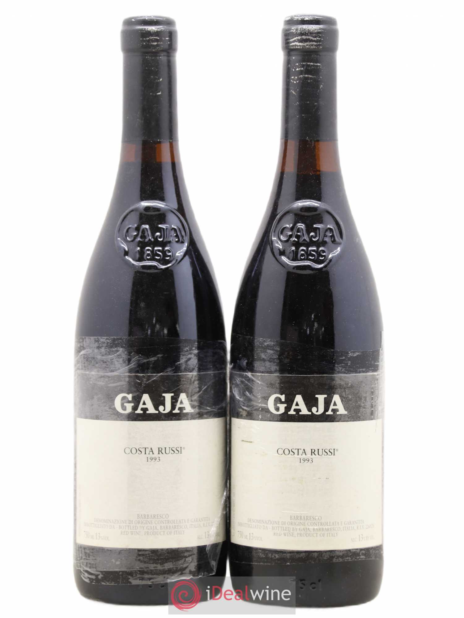 Barbaresco DOCG Costa Russi Angelo Gaja 1993 - Lot de 2 bouteilles - 0