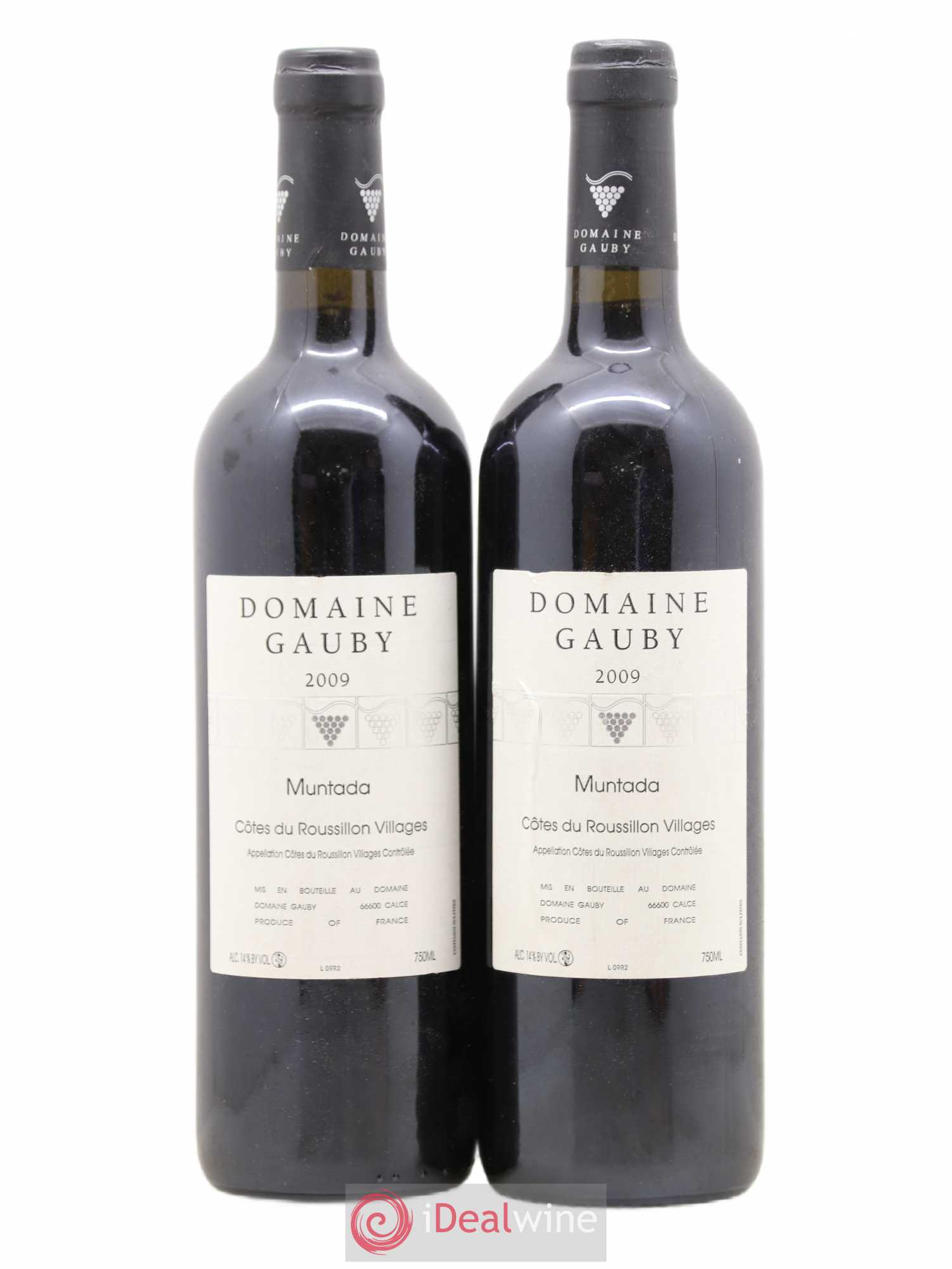 Côtes Catalanes (anciennement Côtes du Roussillon Villages) La Muntada Gauby (Domaine) 2009 - Lot de 2 bouteilles - 0