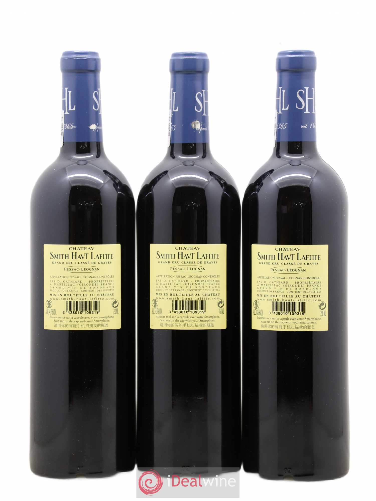 Château Smith Haut Lafitte Cru Classé de Graves 2009 - Lot de 3 bouteilles - 1
