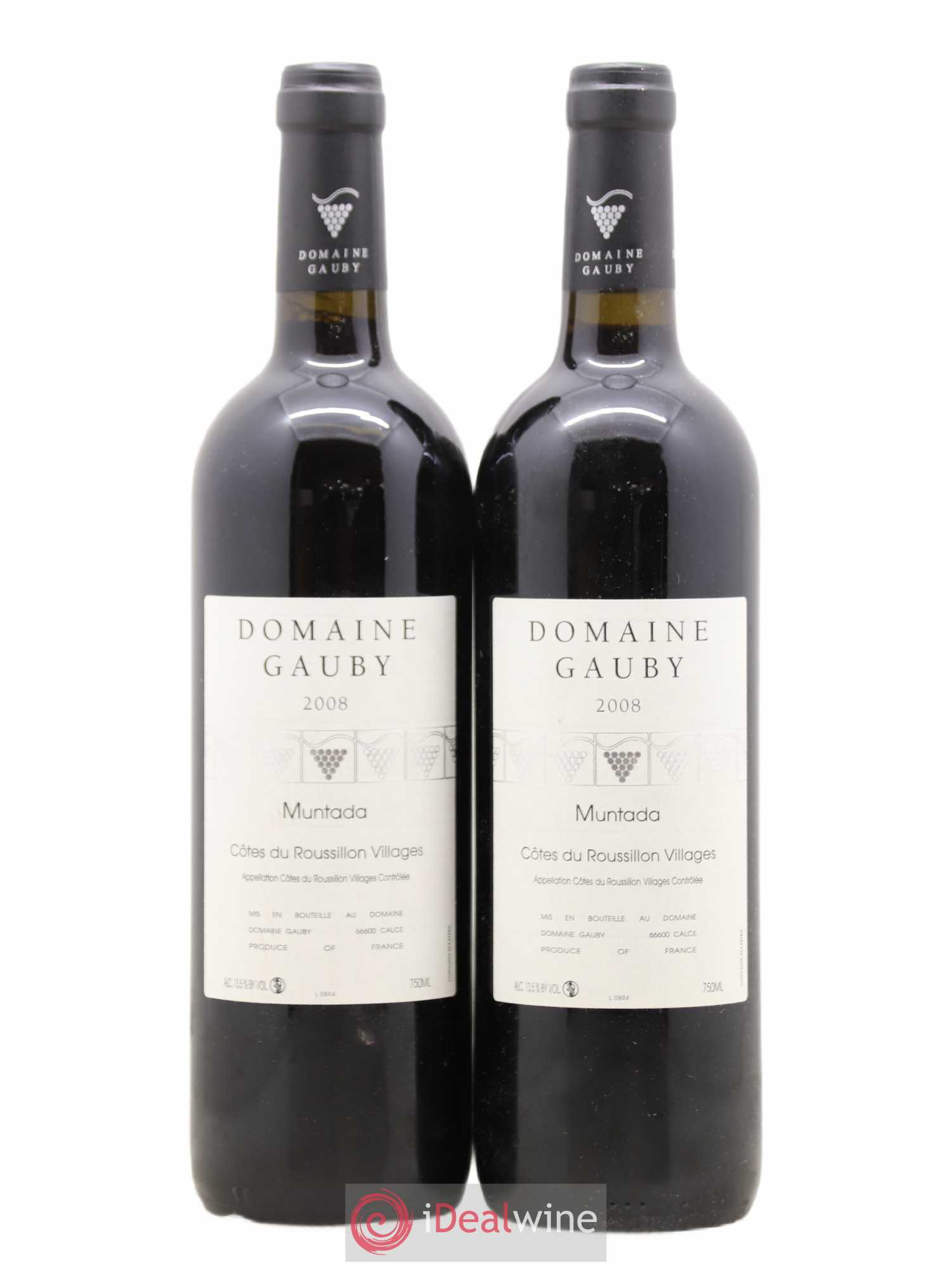 Côtes Catalanes (anciennement Côtes du Roussillon Villages) La Muntada Gauby (Domaine) 2008 - Lot de 2 bouteilles - 0