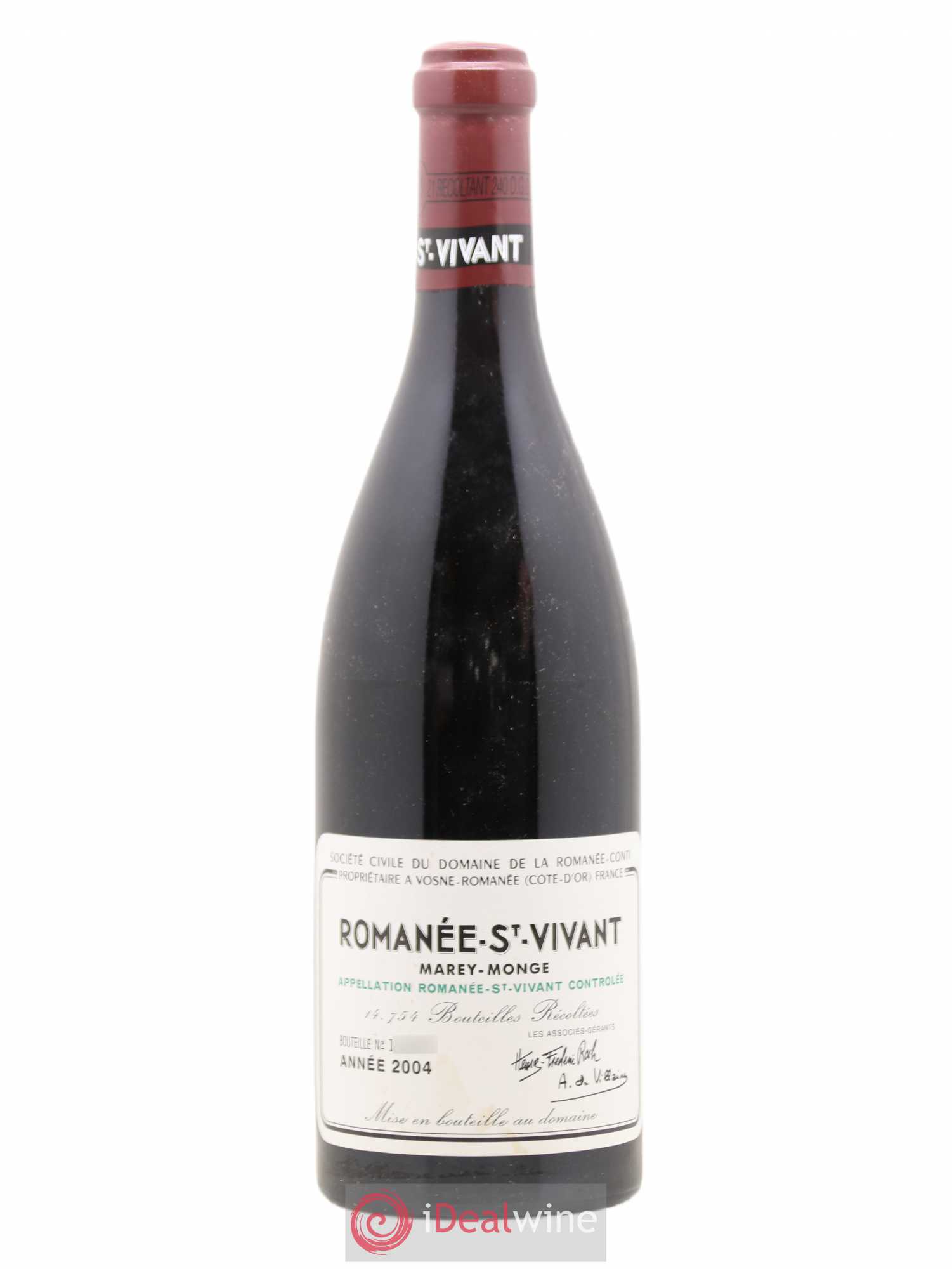 Romanée-Saint-Vivant Grand Cru Domaine de la Romanée-Conti 2004 - Lot de 1 bouteille - 0