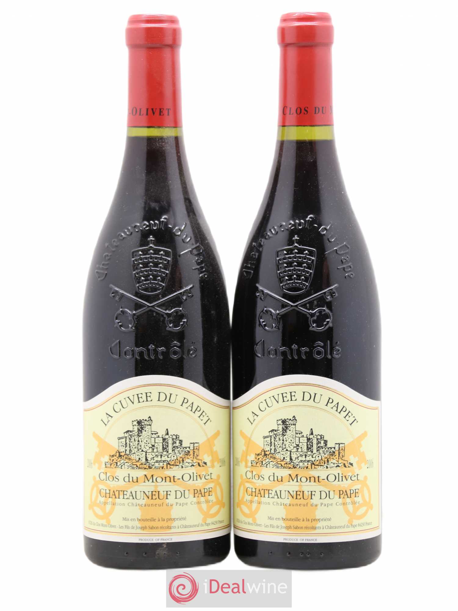 Châteauneuf-du-Pape Cuvée du Papet Clos du Mont-Olivet 2006 - Lot de 2 bouteilles - 0