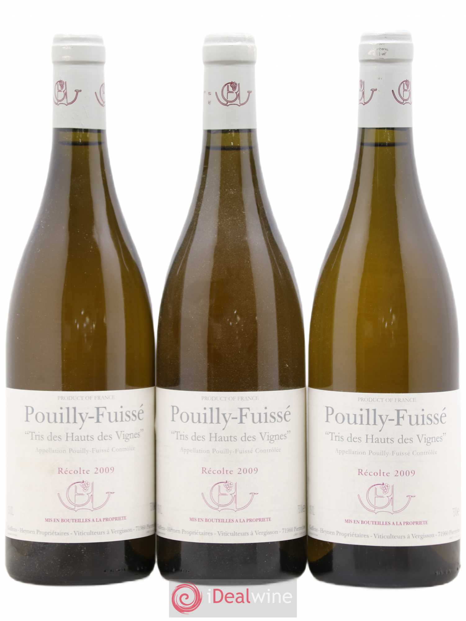 Pouilly-Fuissé Tris des Hauts des Vignes Guffens-Heynen 2009 - Lot de 3 bouteilles - 0