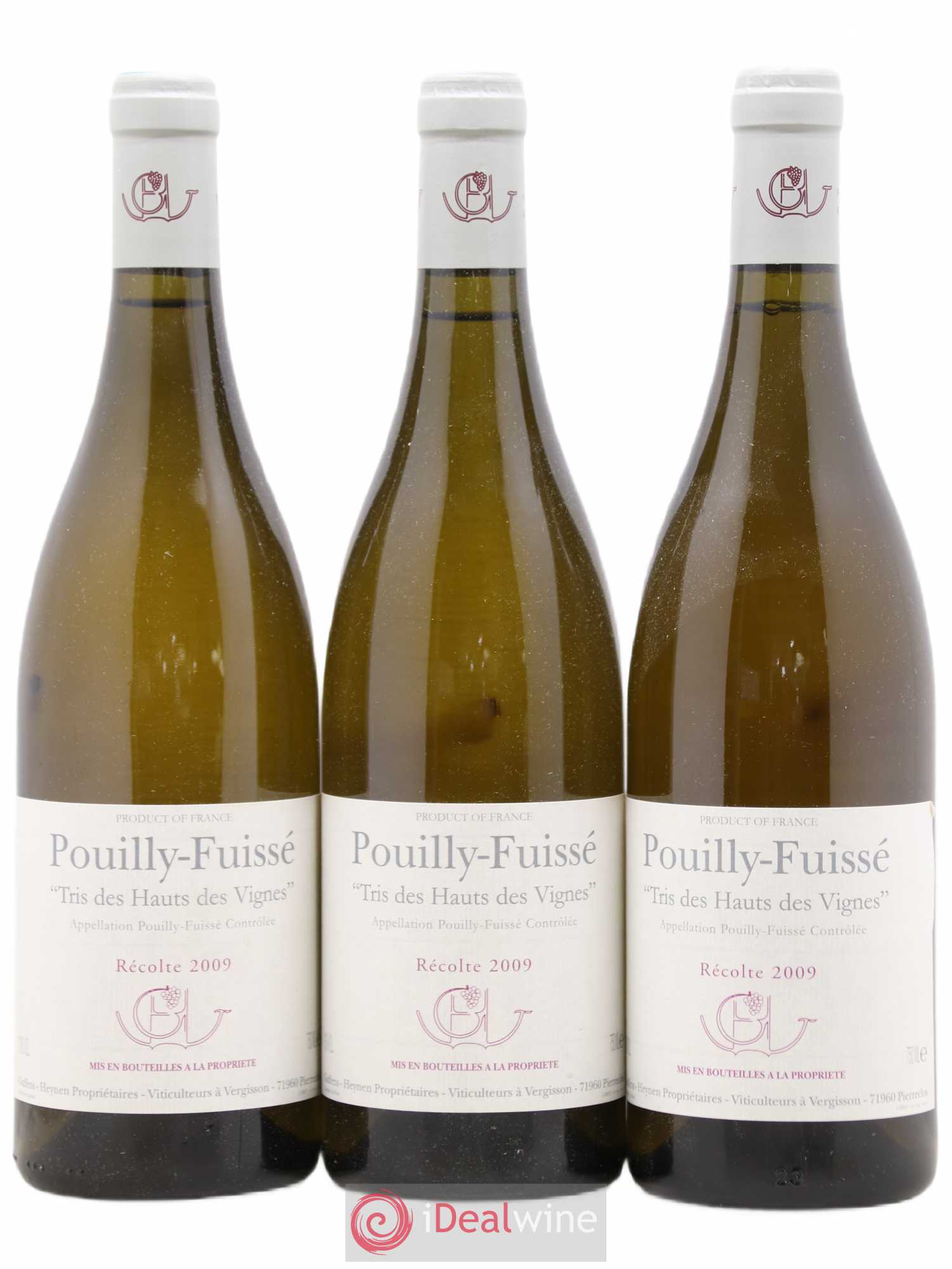 Pouilly-Fuissé Tris des Hauts des Vignes Guffens-Heynen 2009 - Lot de 3 bouteilles - 0