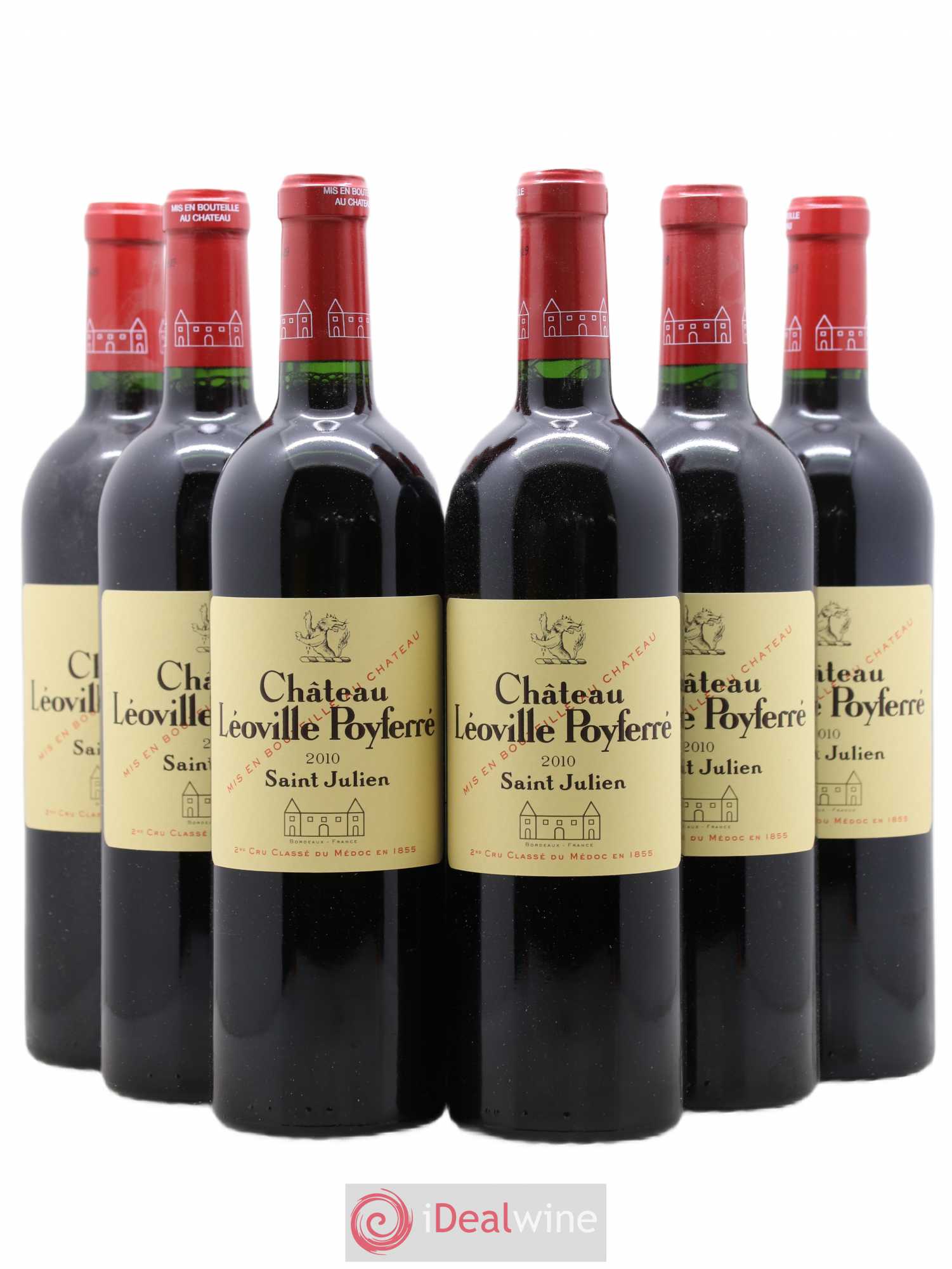 Château Léoville Poyferré 2ème Grand Cru Classé 2010 - Lot de 6 bouteilles - 0