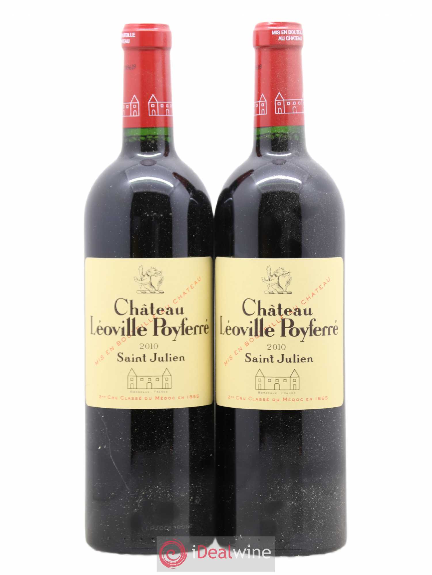Château Léoville Poyferré 2ème Grand Cru Classé 2010 - Lot de 2 bouteilles - 0