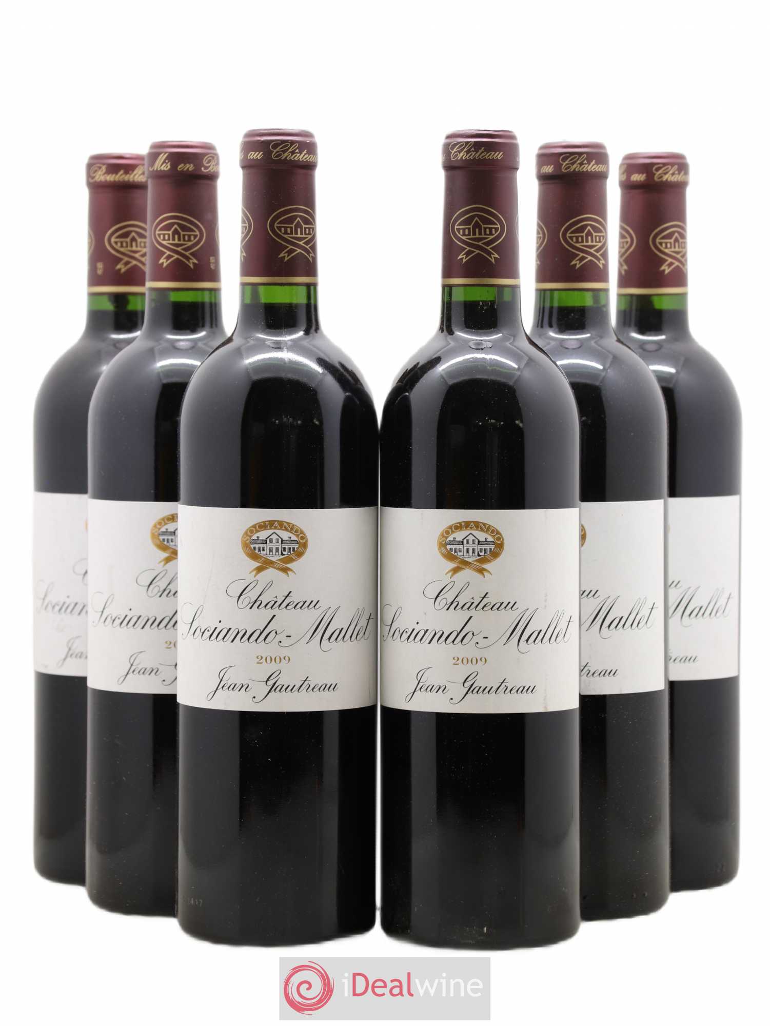 Château Sociando Mallet 2009 - Lot de 6 bouteilles - 0