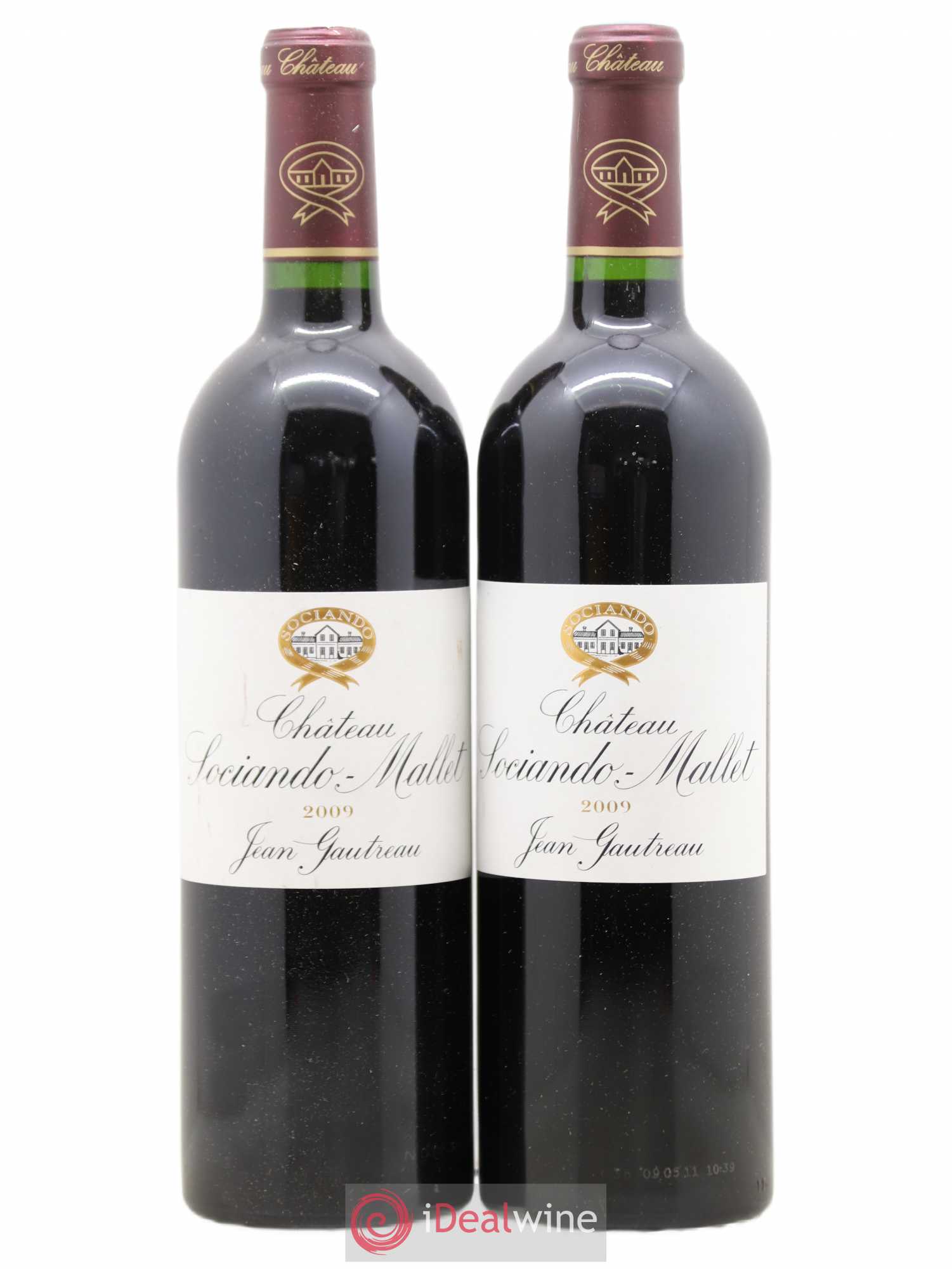 Château Sociando Mallet 2009 - Lot de 2 bouteilles - 0